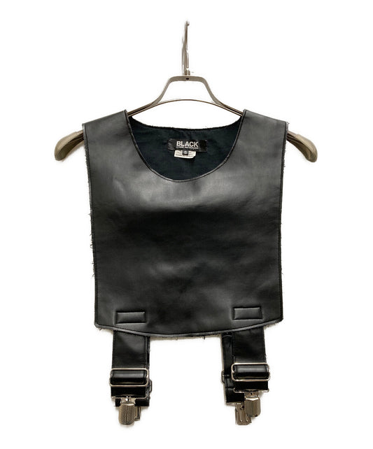 [Pre-owned] BLACK COMME des GARCONS Faux leather suspender vest 1C-V006