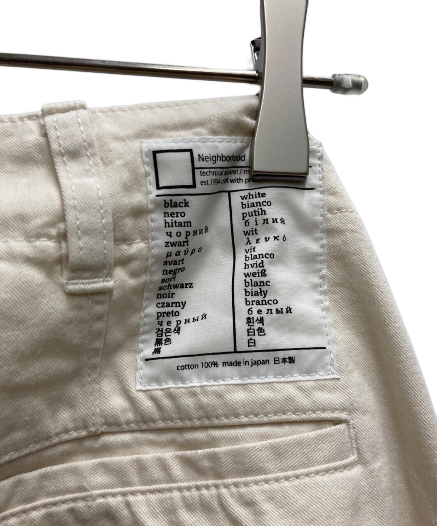 [Pre-owned] NEIGHBORHOOD BW CHINO PANTS 241SPNH-PTM07