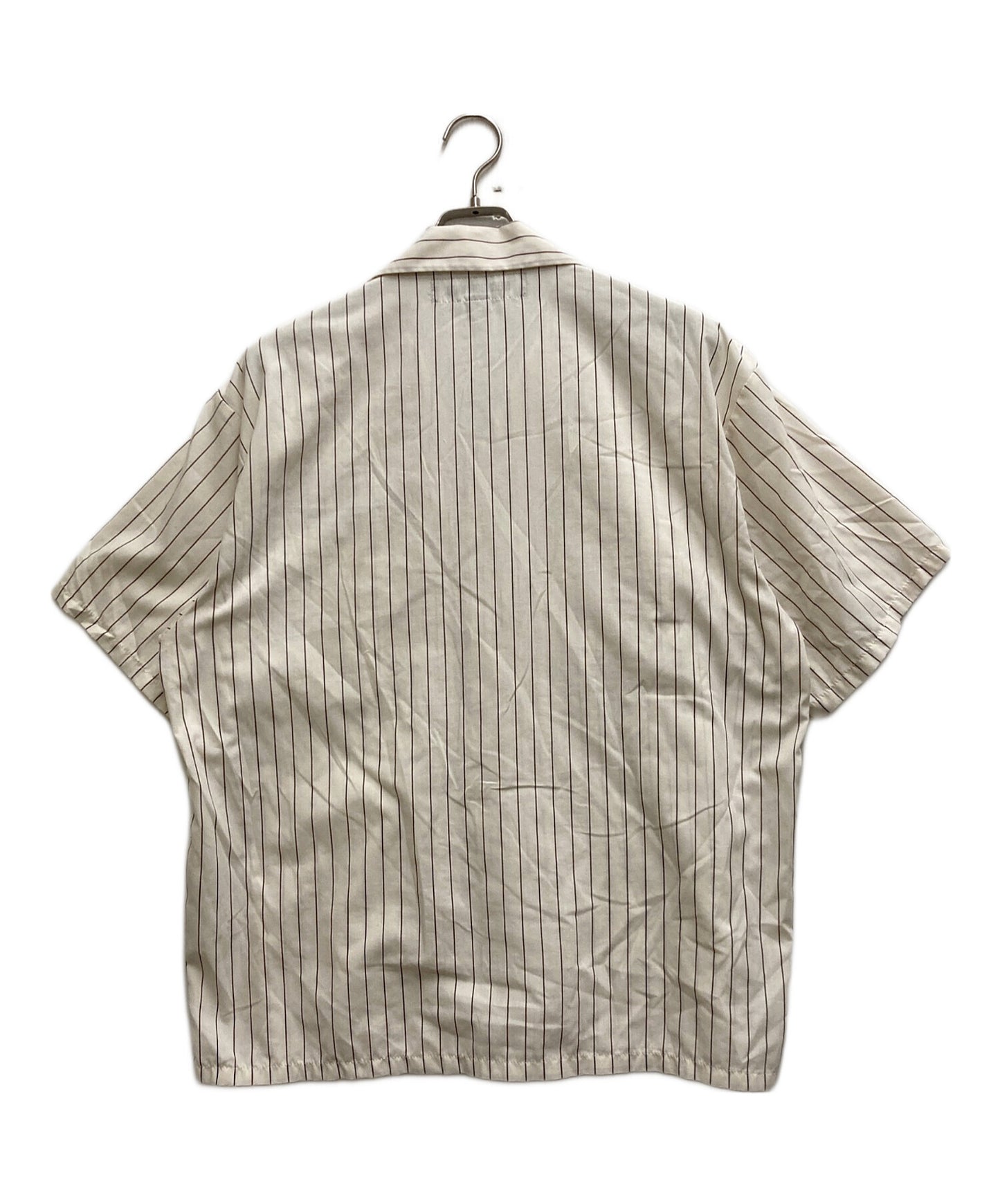 [Pre-owned] NEIGHBORHOOD STRIPE WORK SHIRT SS 231TSNH-SHM06