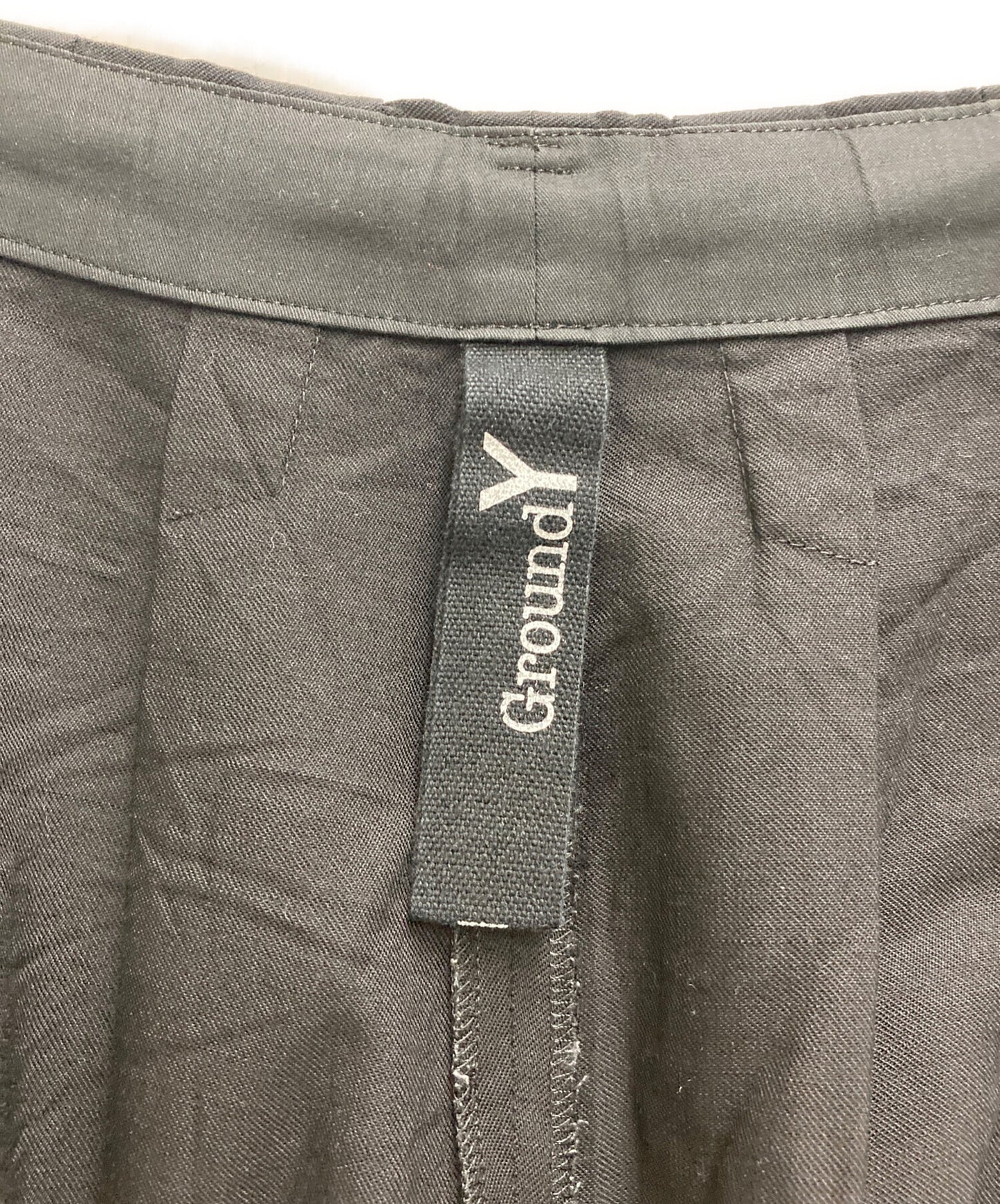 [Pre-owned] GROUND Y Wool gaber cropped balloon pants GW-P04-100