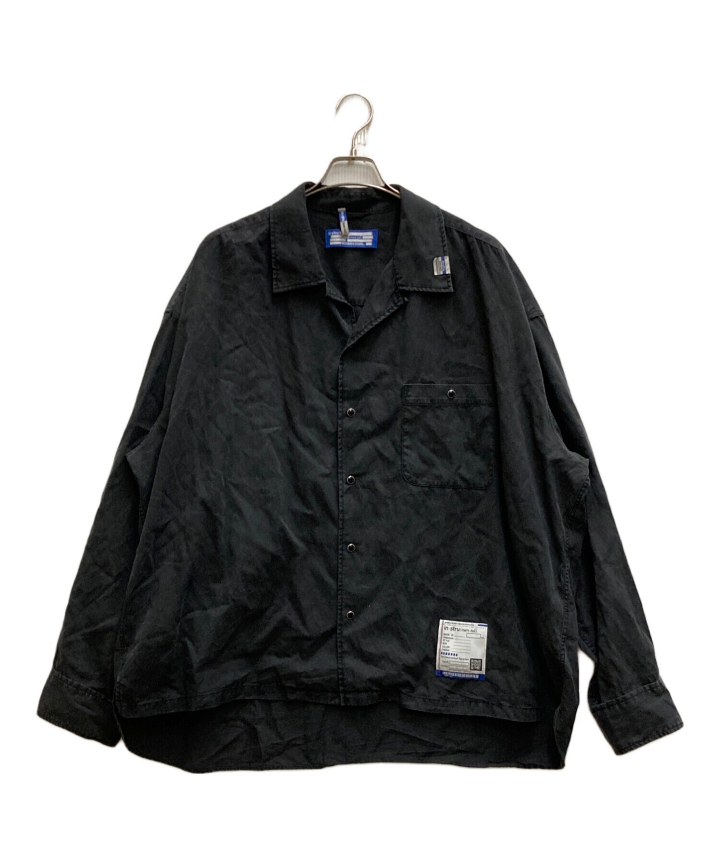 [Pre-owned] MIHARA YASUHIRO Vintage processed tencel open collar shirt I10SH11