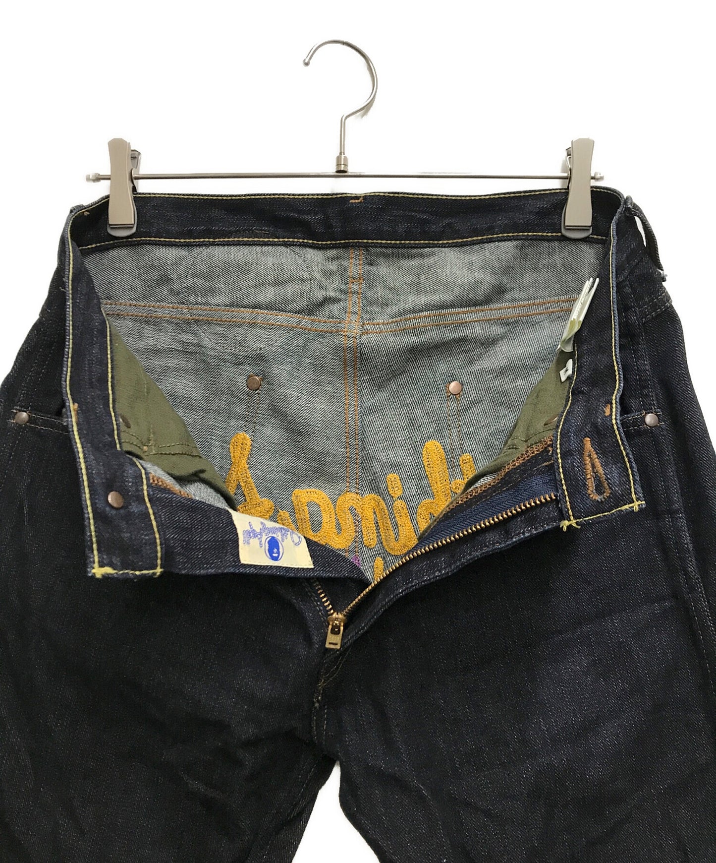 [Pre-owned] A BATHING APE Denim pants with embroidery design 001DP0801007X