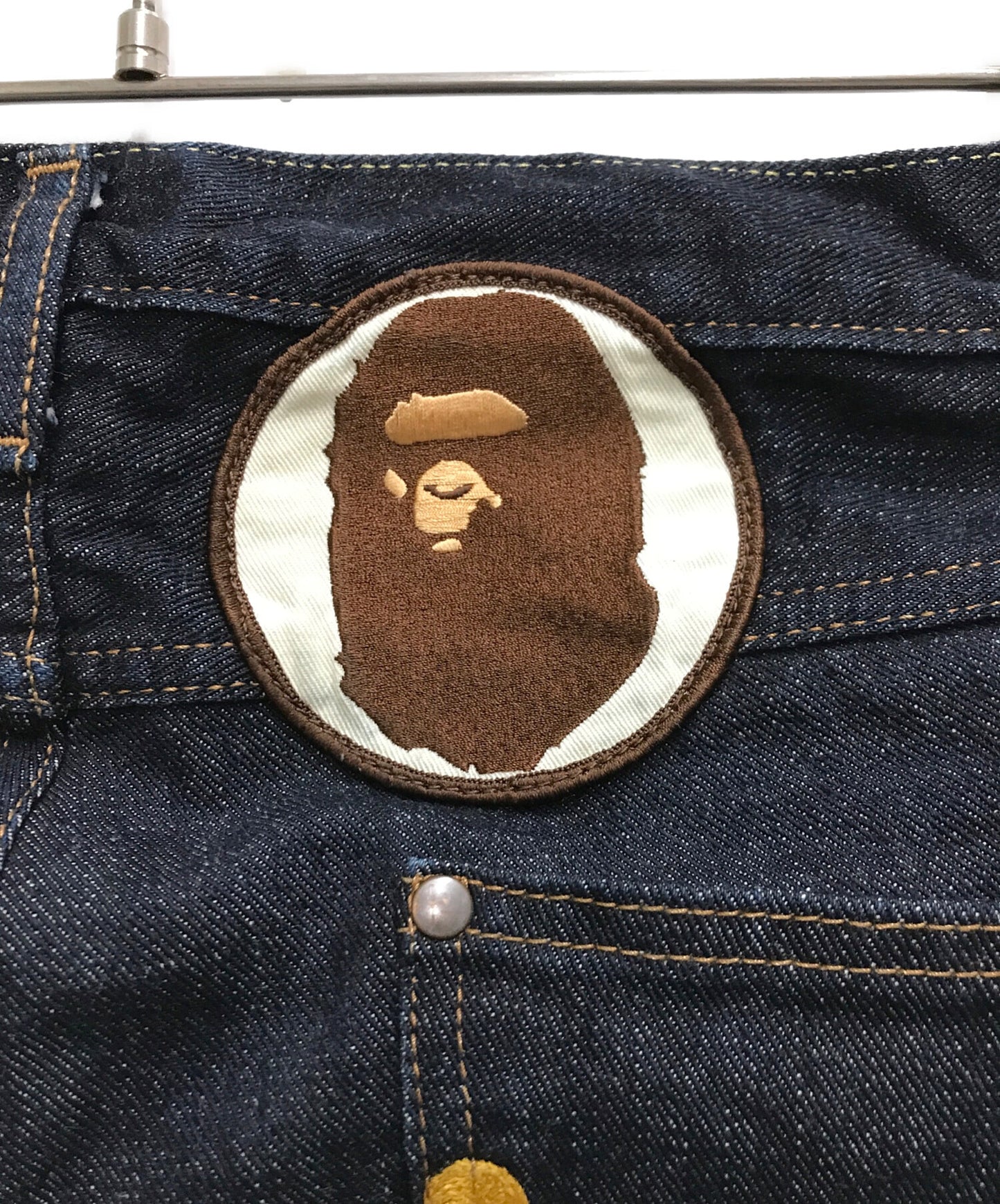 [Pre-owned] A BATHING APE Denim pants with embroidery design 001DP0801007X