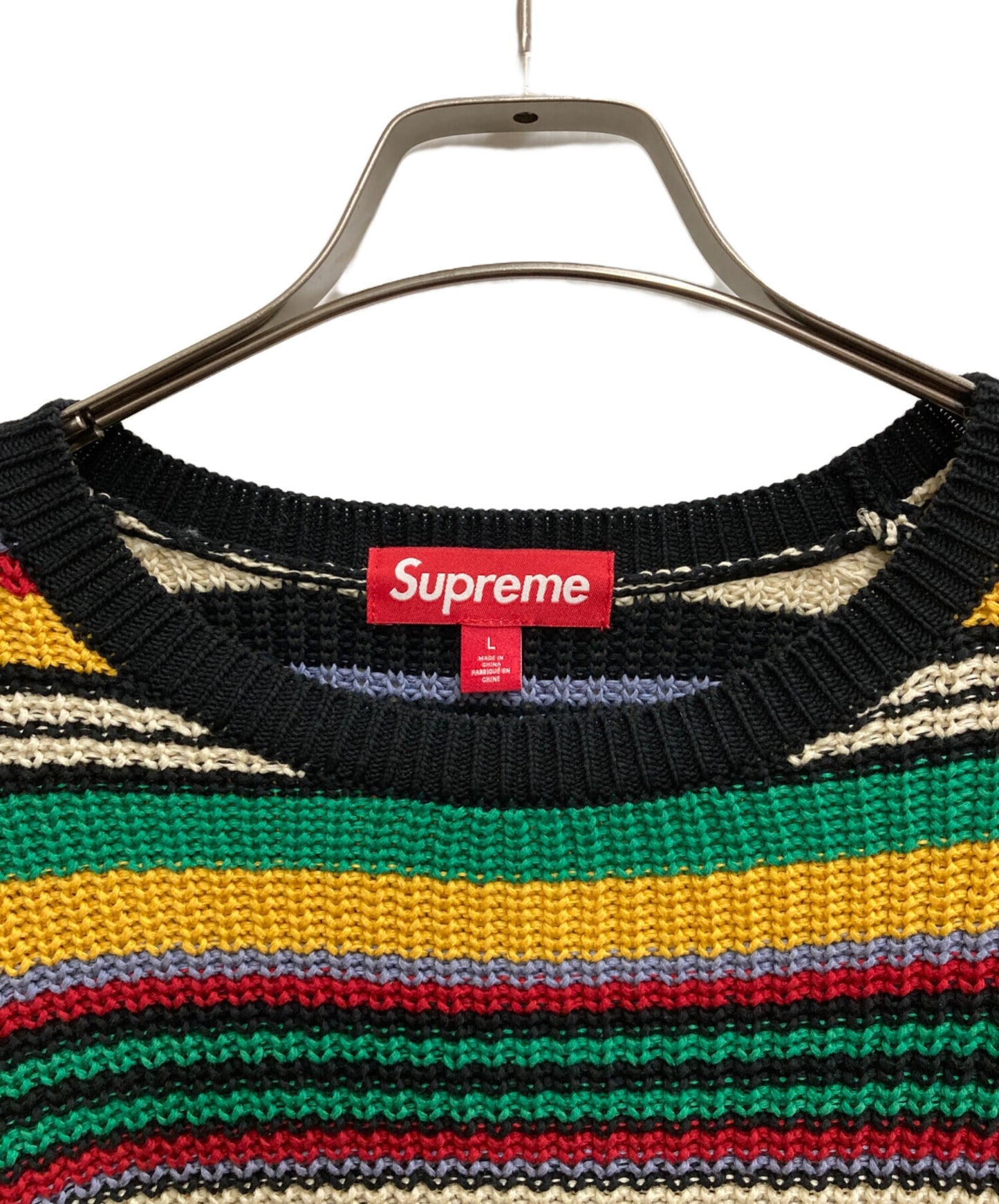 [Pre-owned] SUPREME Small Box Logo Ribbed Sweater