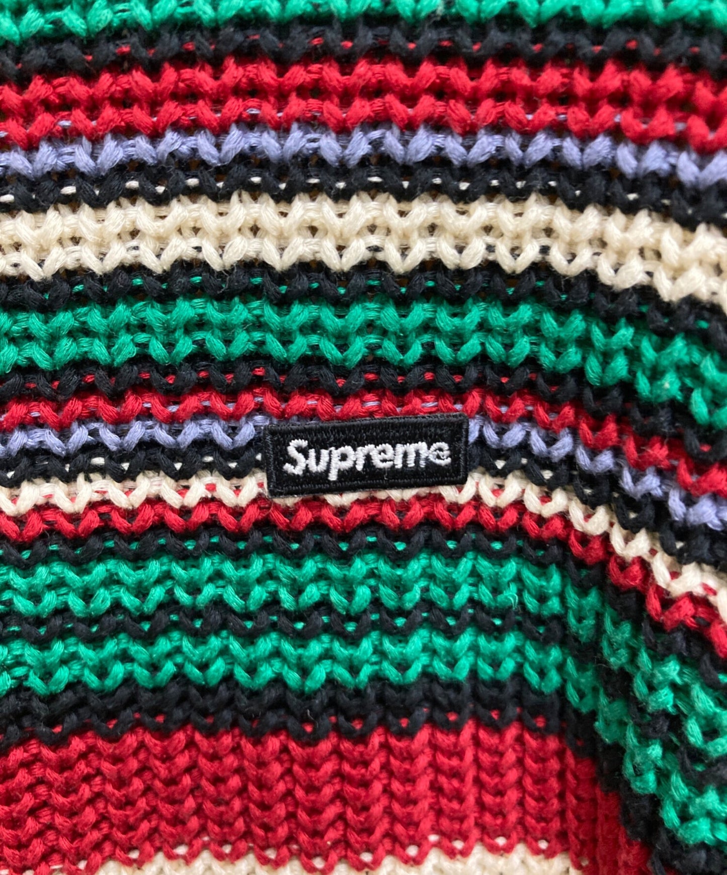 [Pre-owned] SUPREME Small Box Logo Ribbed Sweater