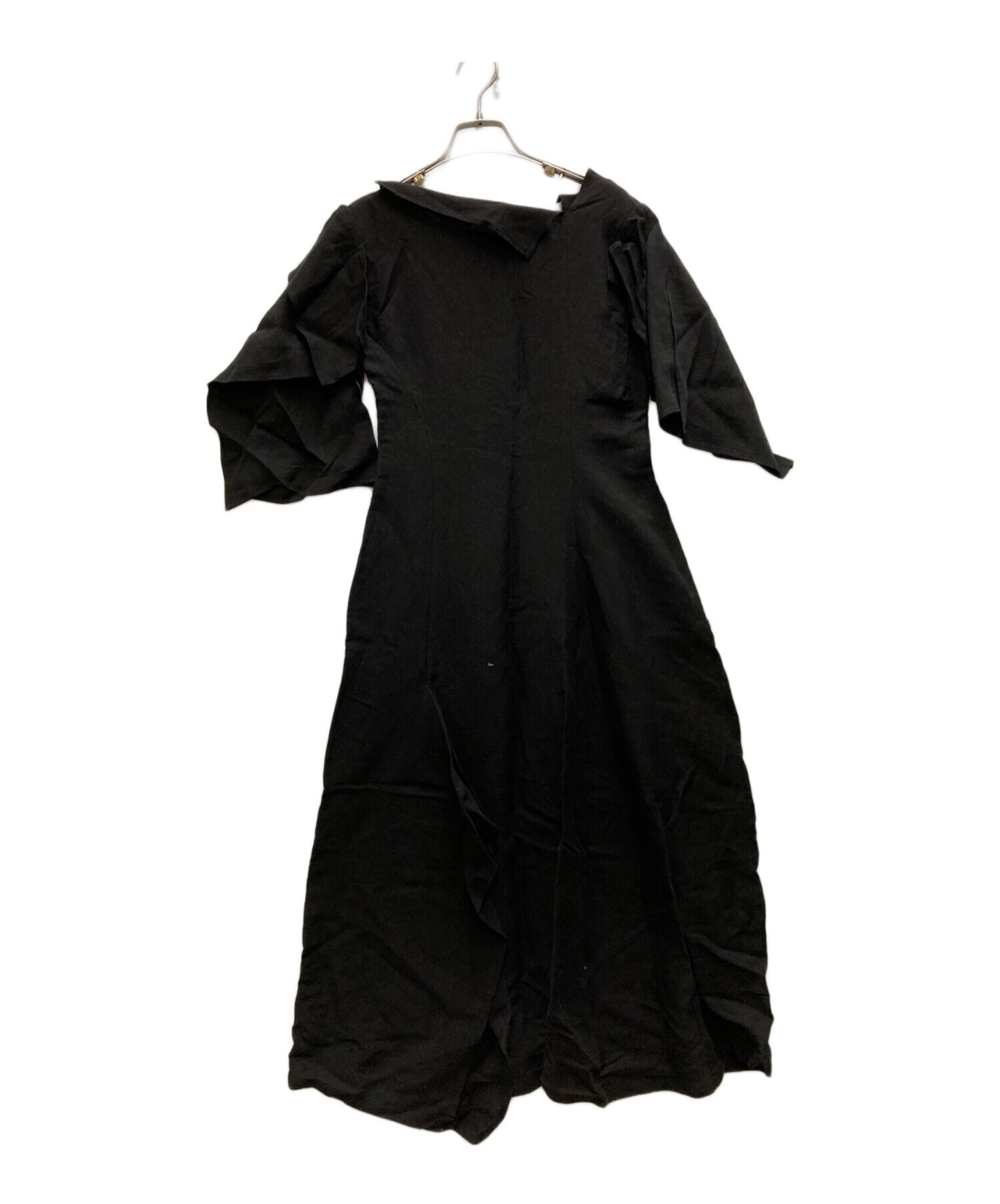 [Pre-owned] YOHJI YAMAMOTO CU/LI GABARDINE FLAP SLEEVE DRESS FS-D20-205-1-01