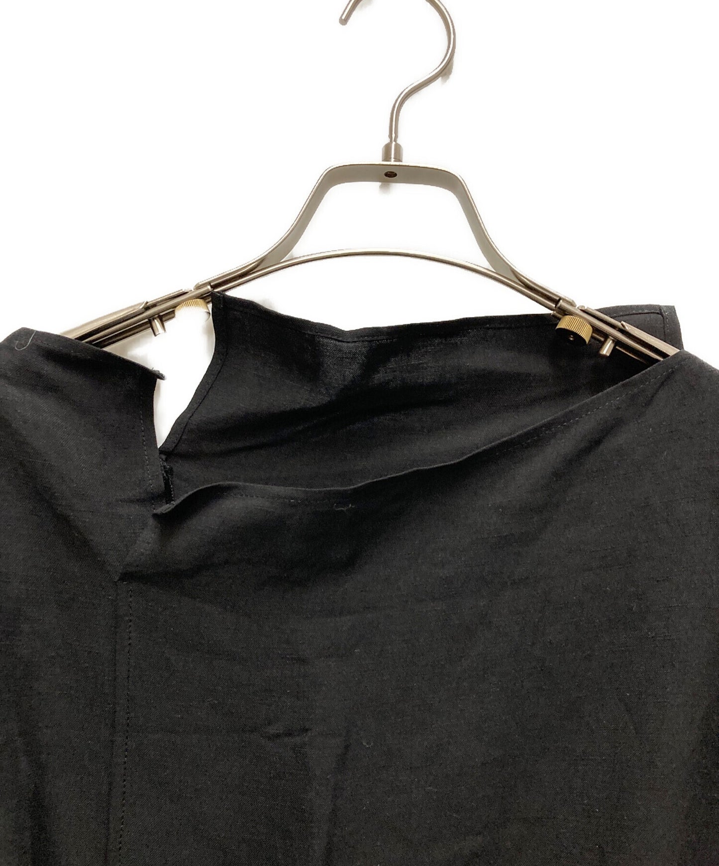 [Pre-owned] YOHJI YAMAMOTO CU/LI GABARDINE FLAP SLEEVE DRESS FS-D20-205-1-01