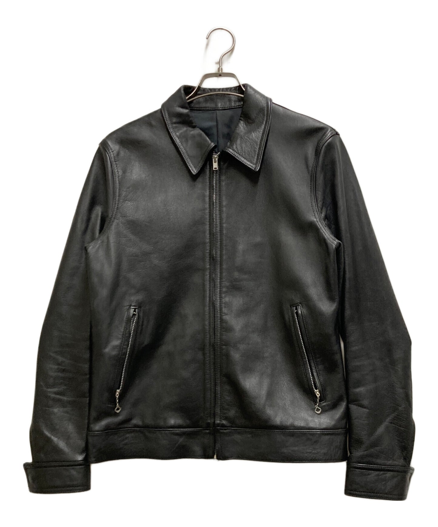 [Pre-owned] WACKO MARIA Single Rider Cow Leather Jacket WMR-LEA-01