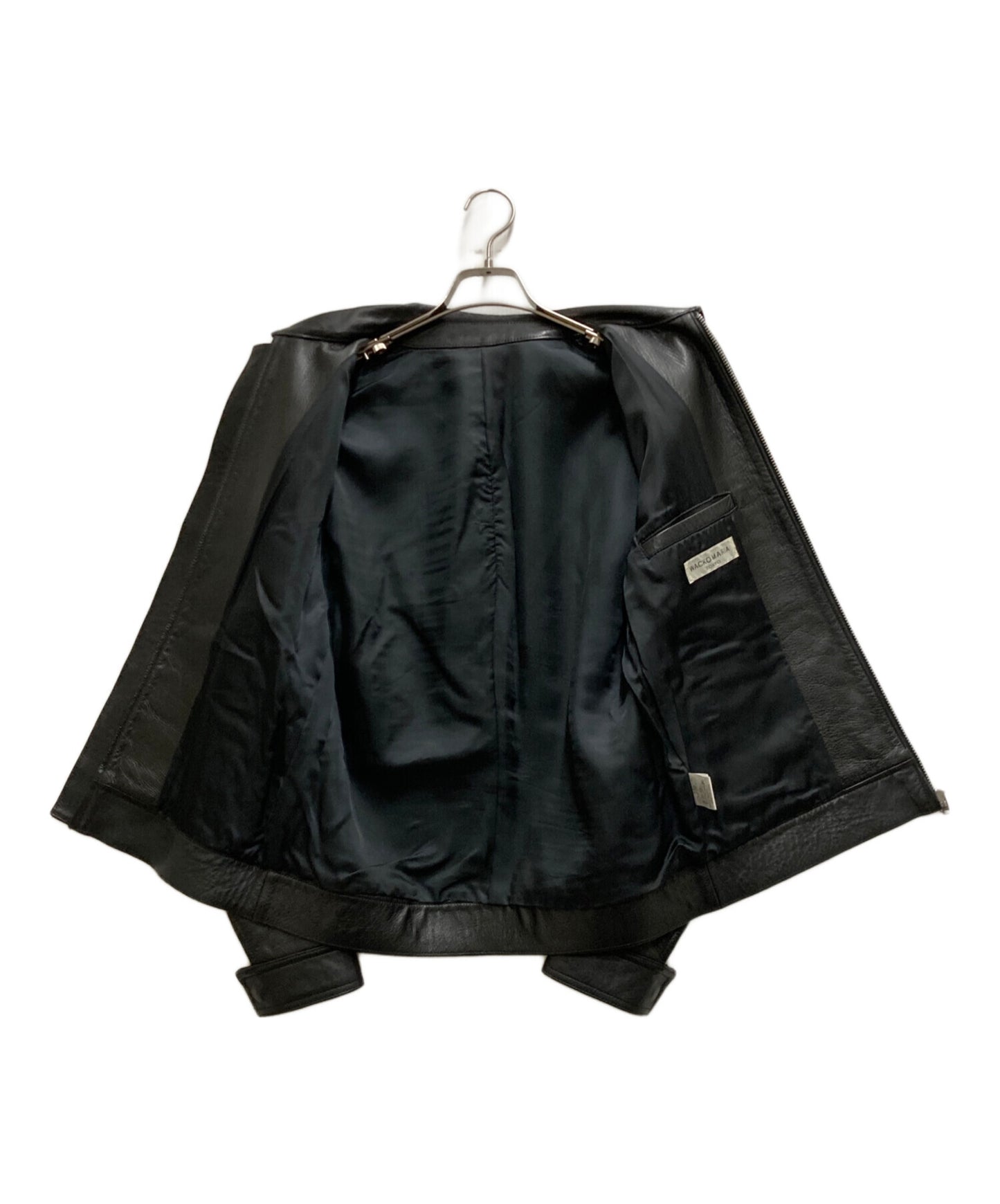 [Pre-owned] WACKO MARIA Single Rider Cow Leather Jacket WMR-LEA-01