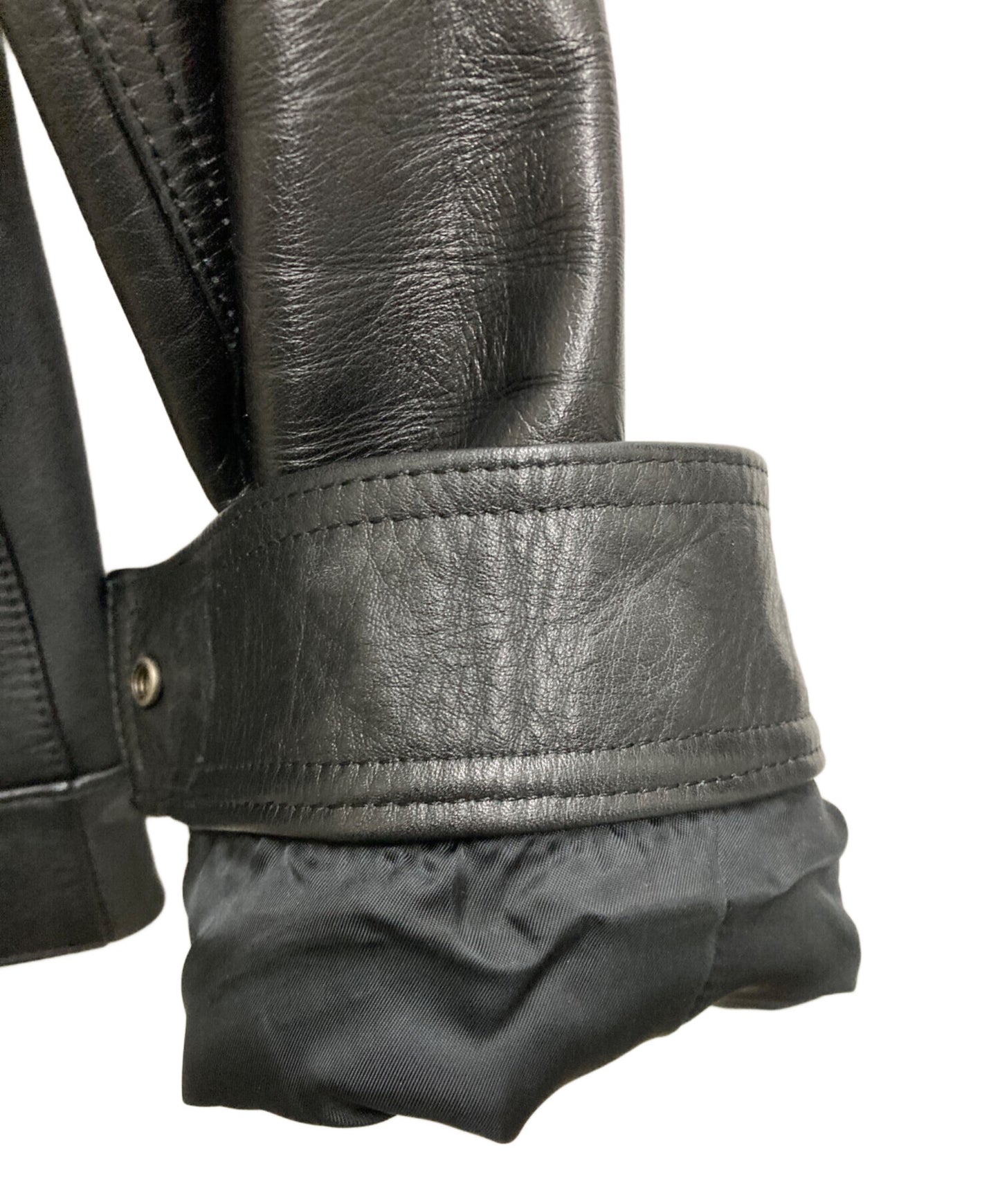 [Pre-owned] WACKO MARIA Single Rider Cow Leather Jacket WMR-LEA-01