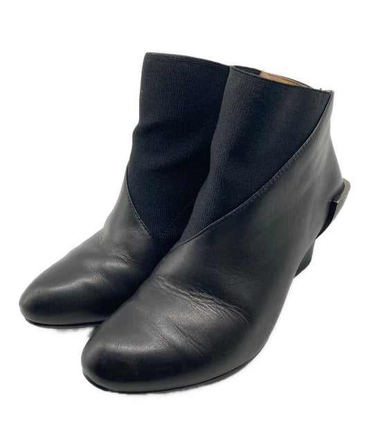[Pre-owned] ISSEY MIYAKE Metal Heel Leather Short Boots