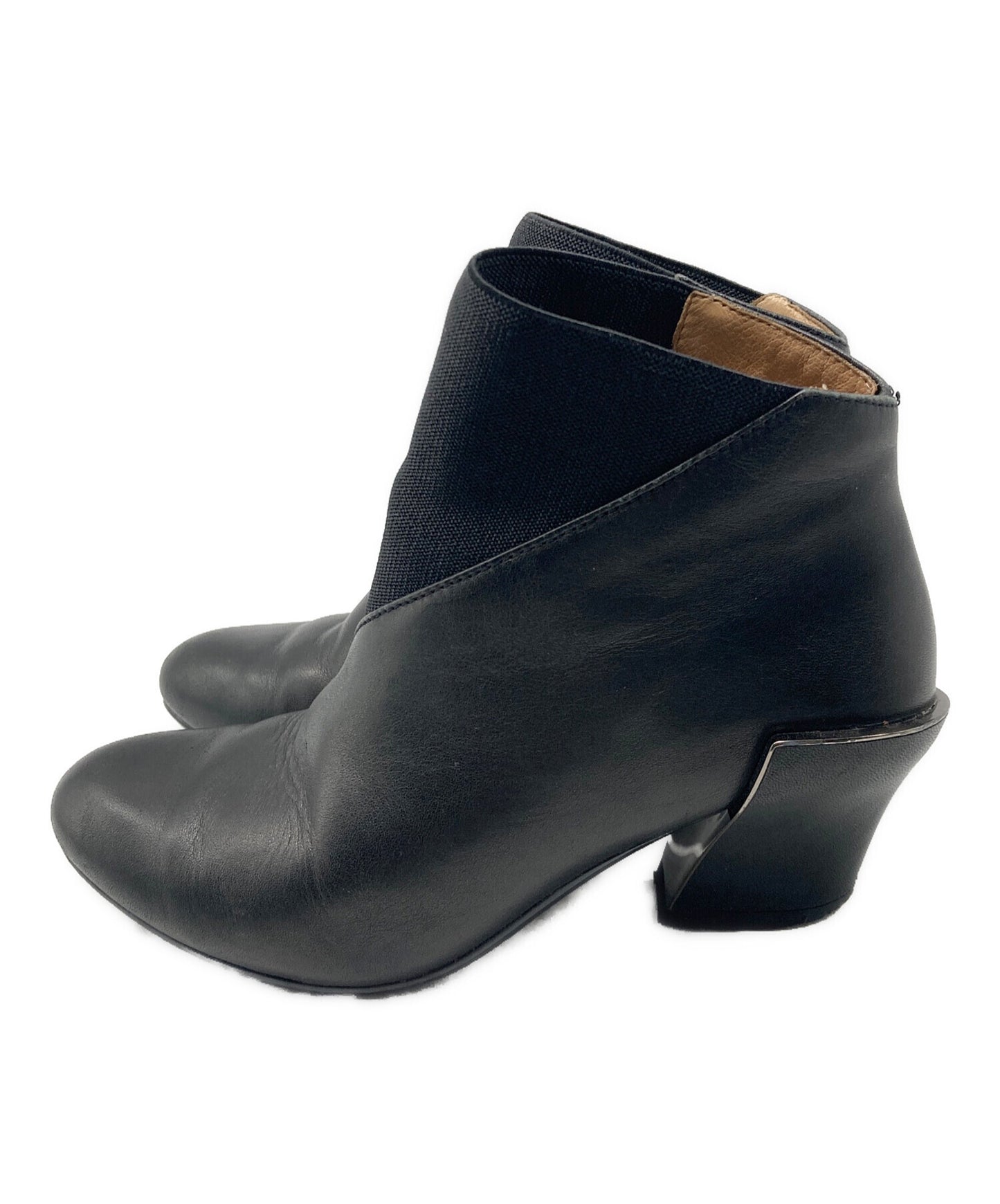 [Pre-owned] ISSEY MIYAKE Metal Heel Leather Short Boots