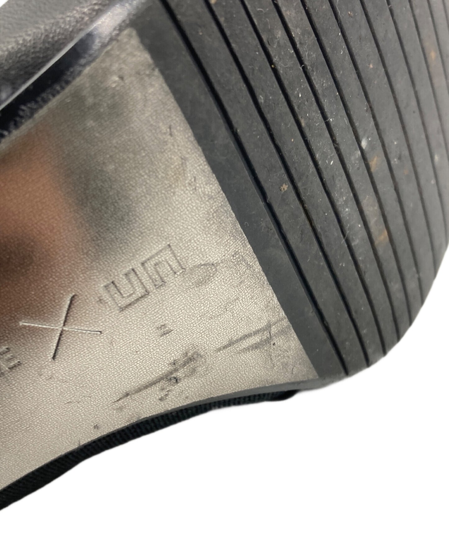 [Pre-owned] ISSEY MIYAKE Metal Heel Leather Short Boots