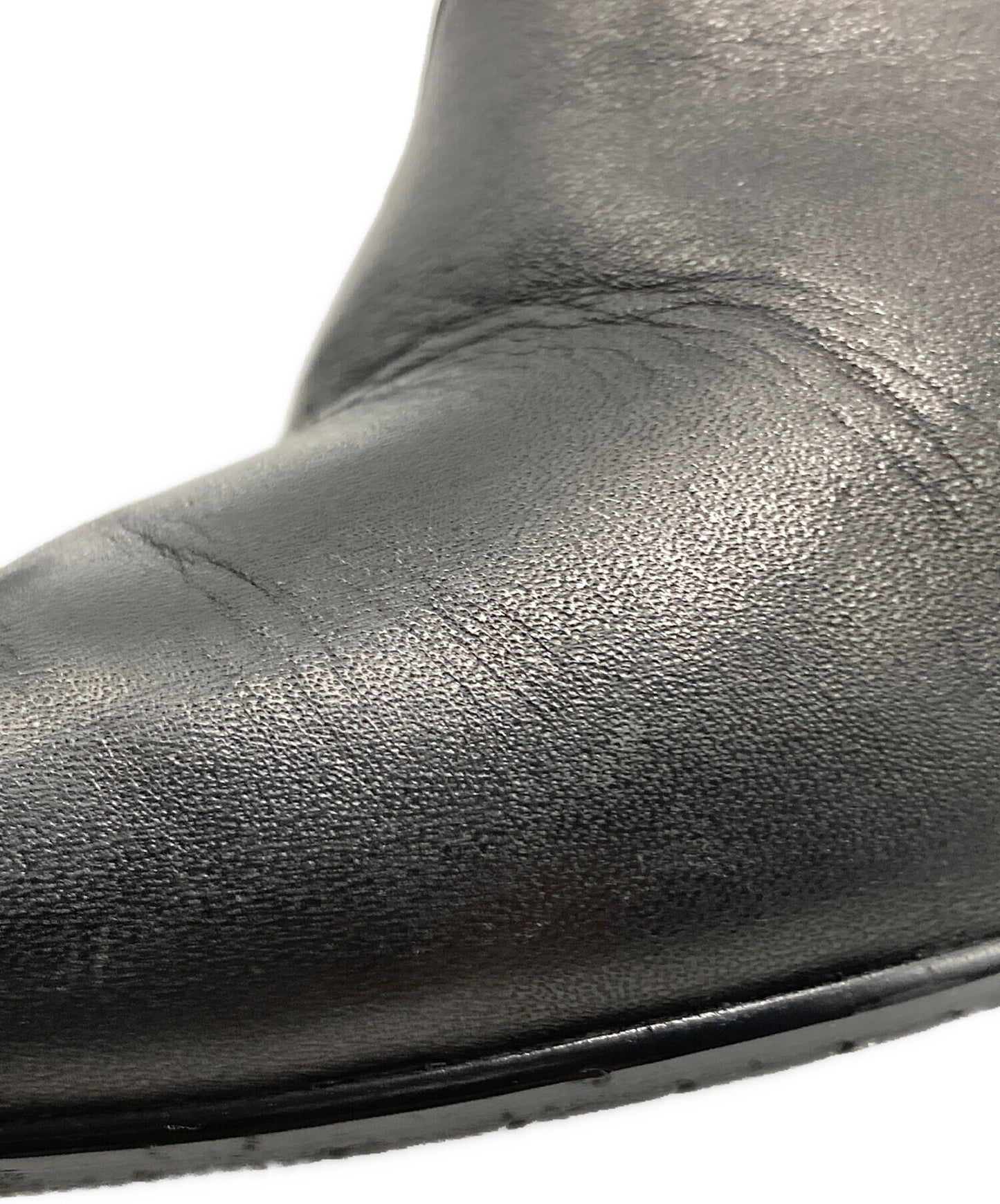 [Pre-owned] ISSEY MIYAKE Metal Heel Leather Short Boots