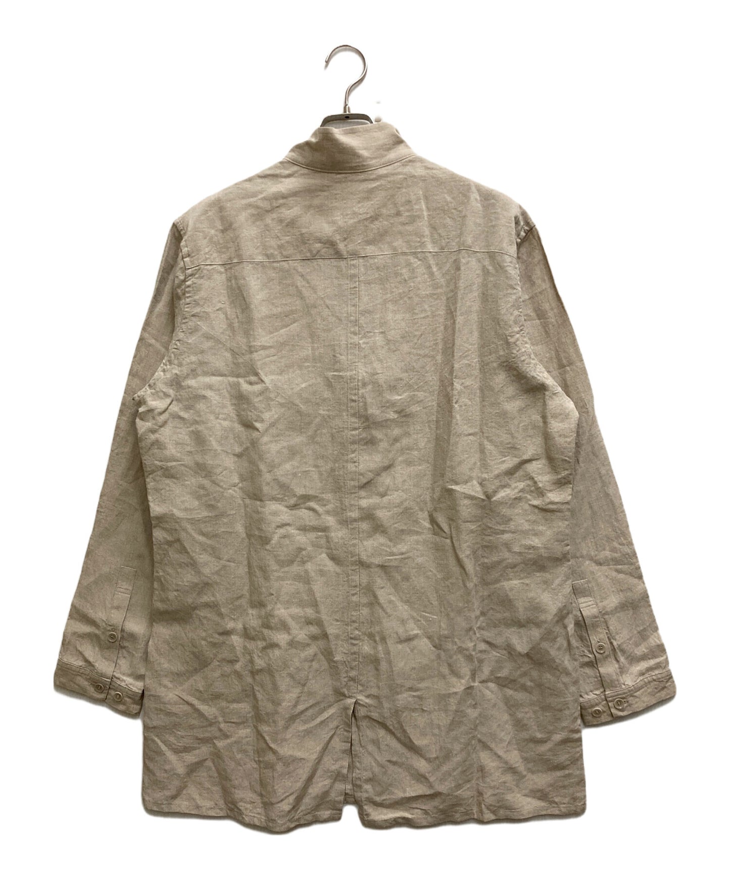 [Pre-owned] Yohji Yamamoto pour homme HIGH COUNT LINEN ZIP OPEN BLOUSE HG-B28-301