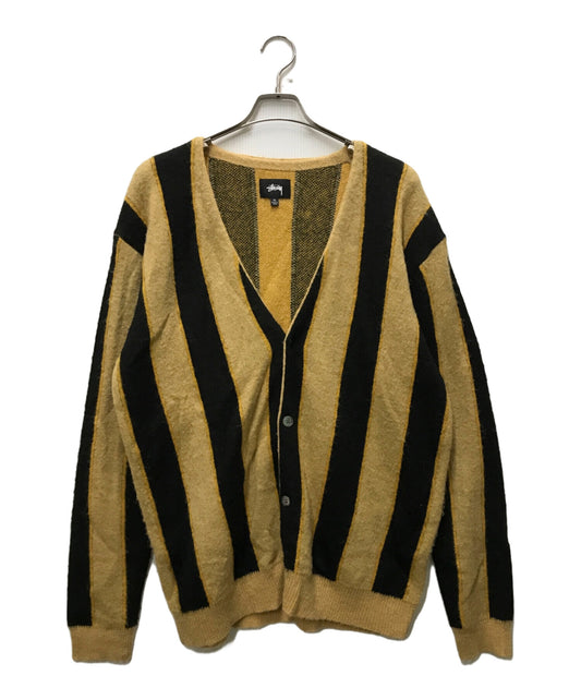 [Pre-owned] stussy Mohair-blend striped cardigan