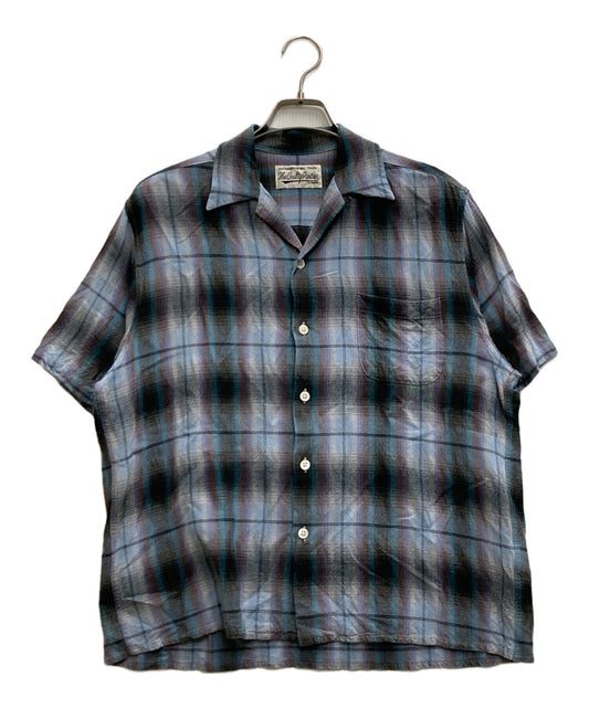 [Pre-owned] WACKO MARIA OMBRE CHECK OPEN COLLAR SHIRT S/S