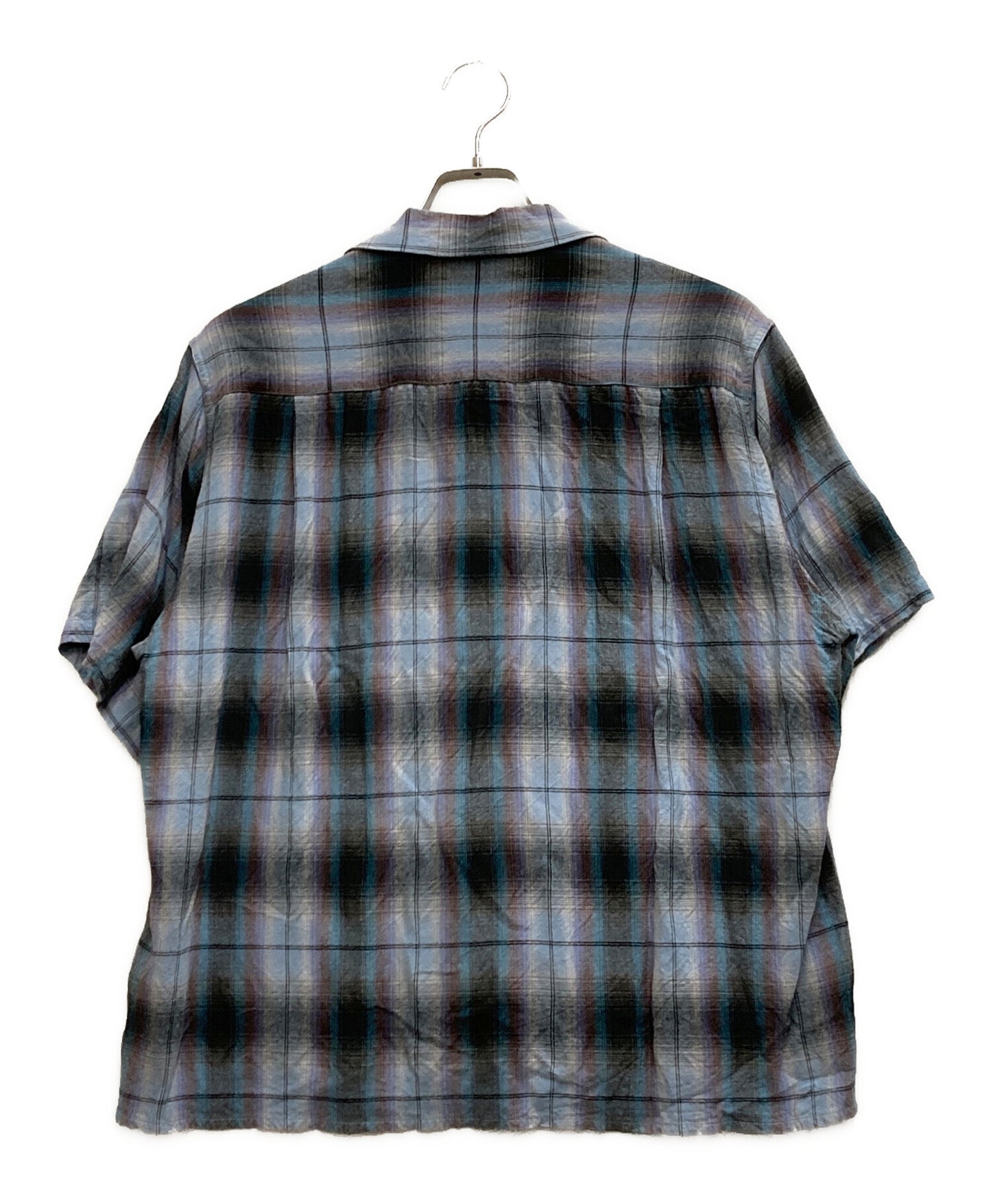 [Pre-owned] WACKO MARIA OMBRE CHECK OPEN COLLAR SHIRT S/S