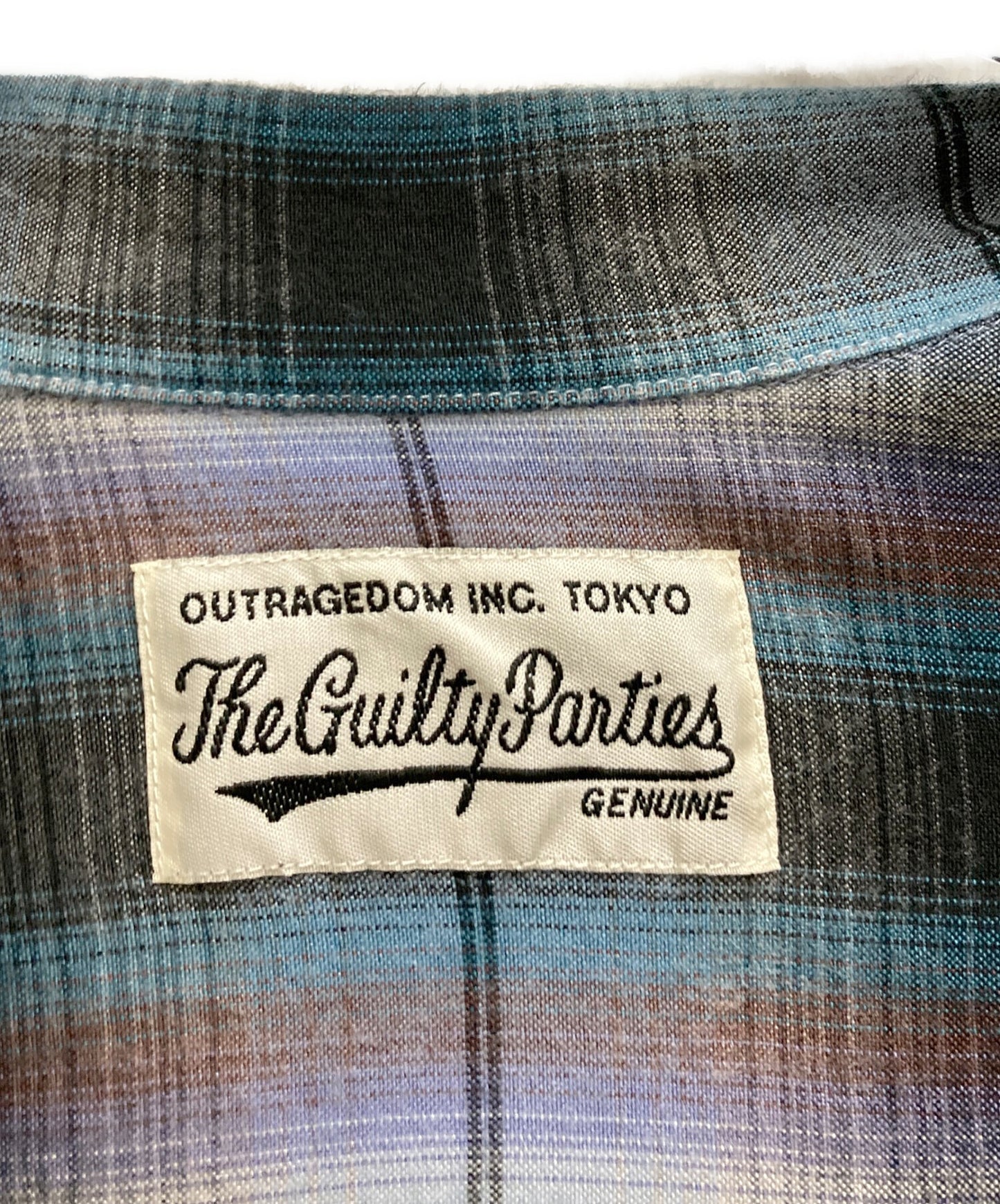 [Pre-owned] WACKO MARIA OMBRE CHECK OPEN COLLAR SHIRT S/S