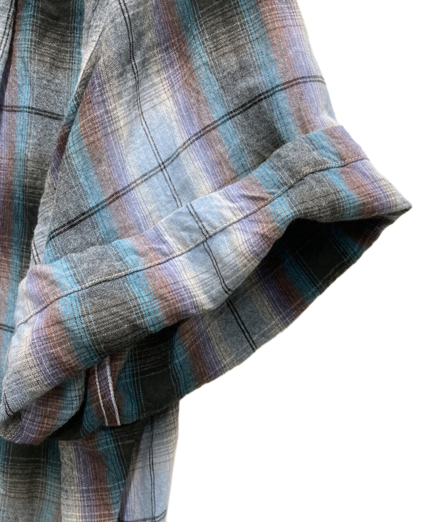 [Pre-owned] WACKO MARIA OMBRE CHECK OPEN COLLAR SHIRT S/S