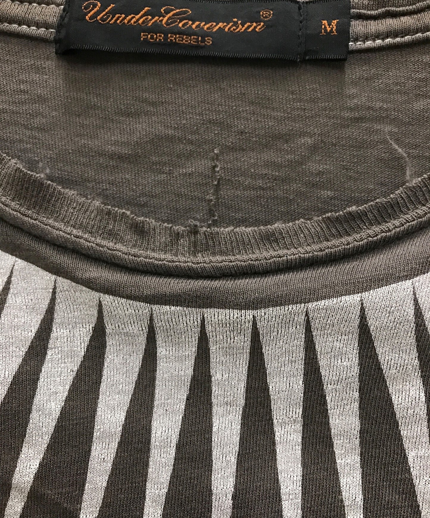 [Pre-owned] UNDERCOVERISM GIZ Pattern Damaged T-Shirt