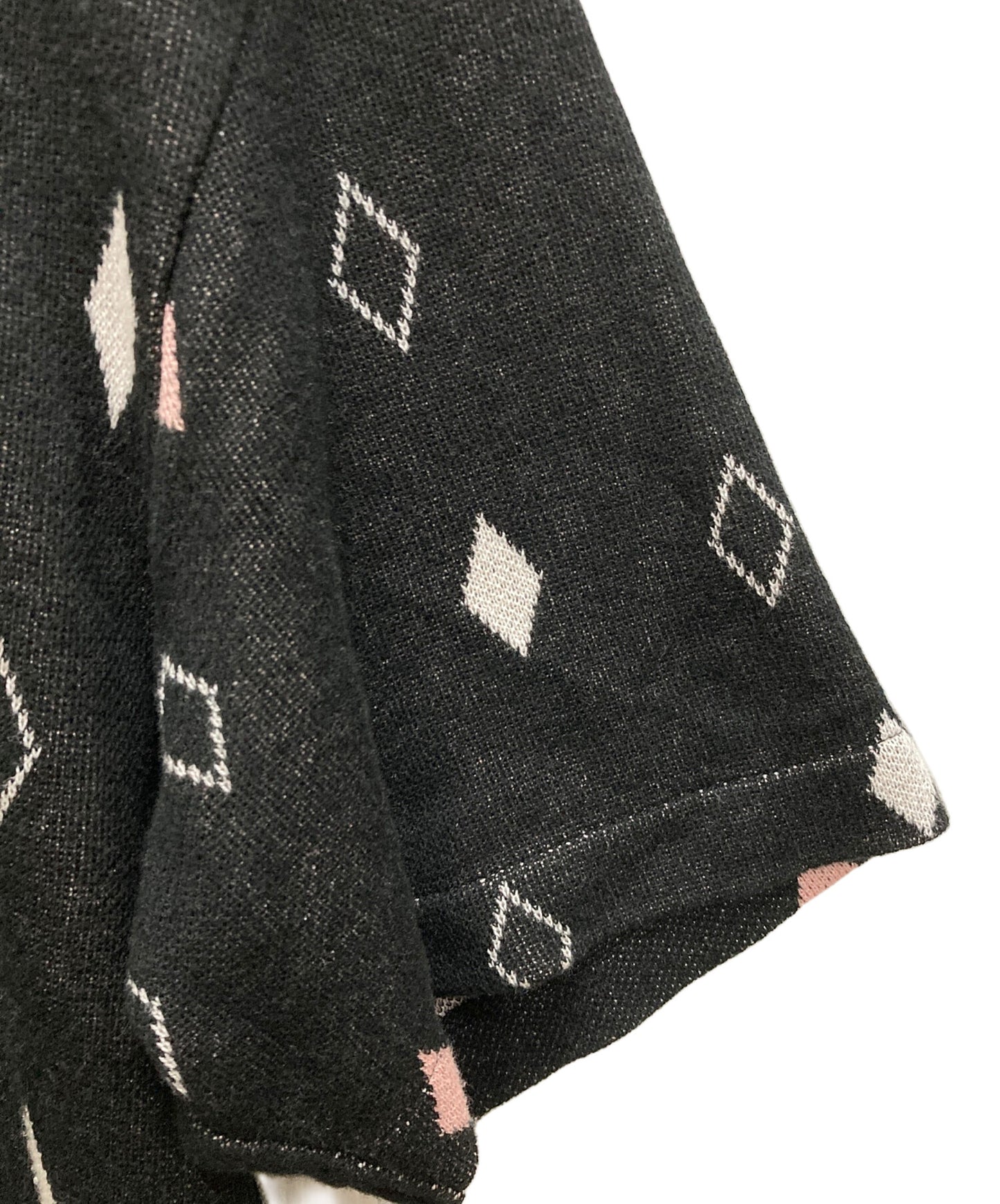 [Pre-owned] WACKO MARIA DIAMOND JACQUARD KNIT POLO SHIRT