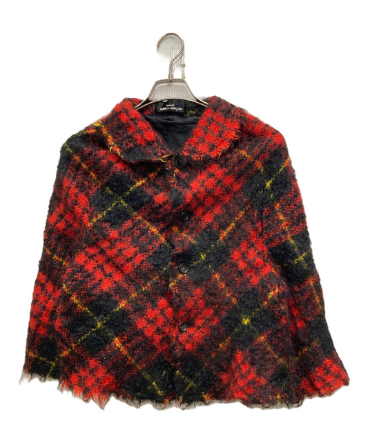 [Pre-owned] tricot COMME des GARCONS Mohair blend check jacket TG-J025