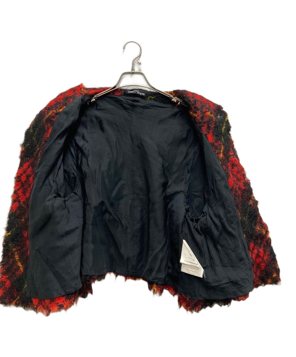 [Pre-owned] tricot COMME des GARCONS Mohair blend check jacket TG-J025