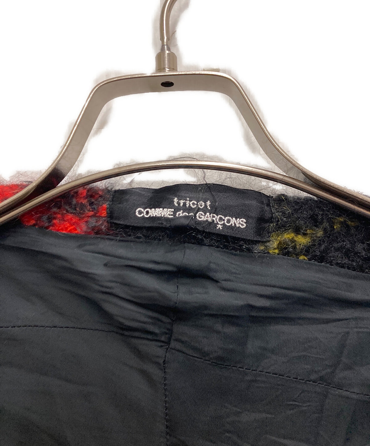 [Pre-owned] tricot COMME des GARCONS Mohair blend check jacket TG-J025