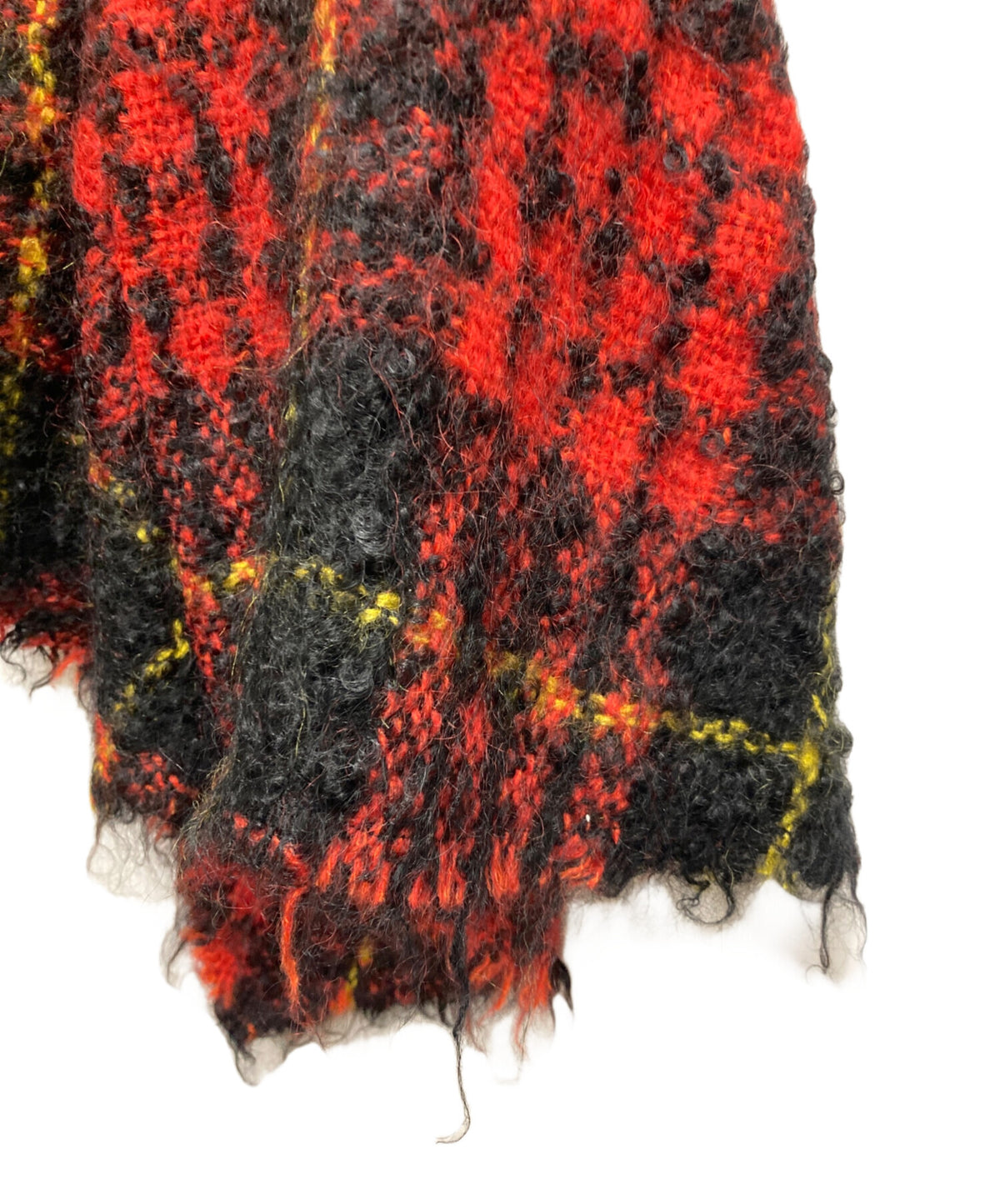 [Pre-owned] tricot COMME des GARCONS Mohair blend check jacket TG-J025