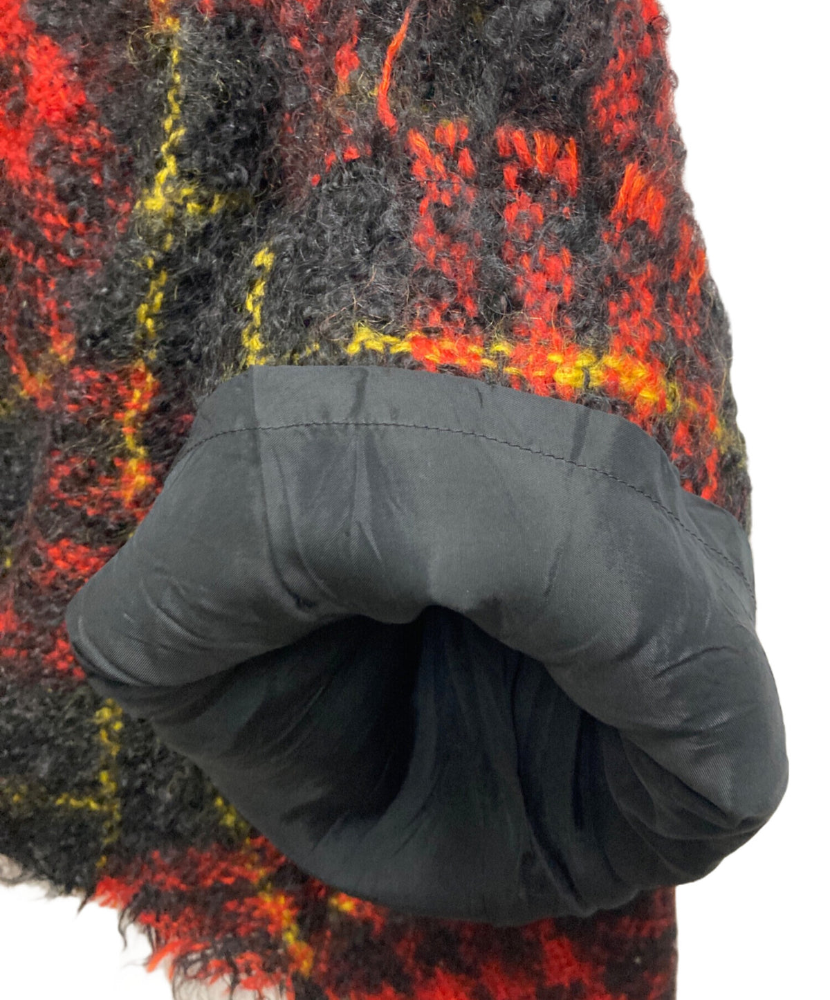 [Pre-owned] tricot COMME des GARCONS Mohair blend check jacket TG-J025