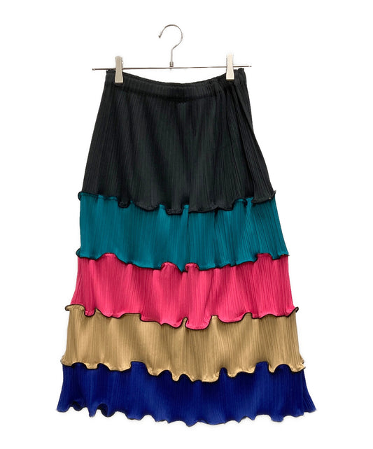 [Pre-owned] ISSEY MIYAKE FETE Ruffled Pleated Skirt IF44FG708