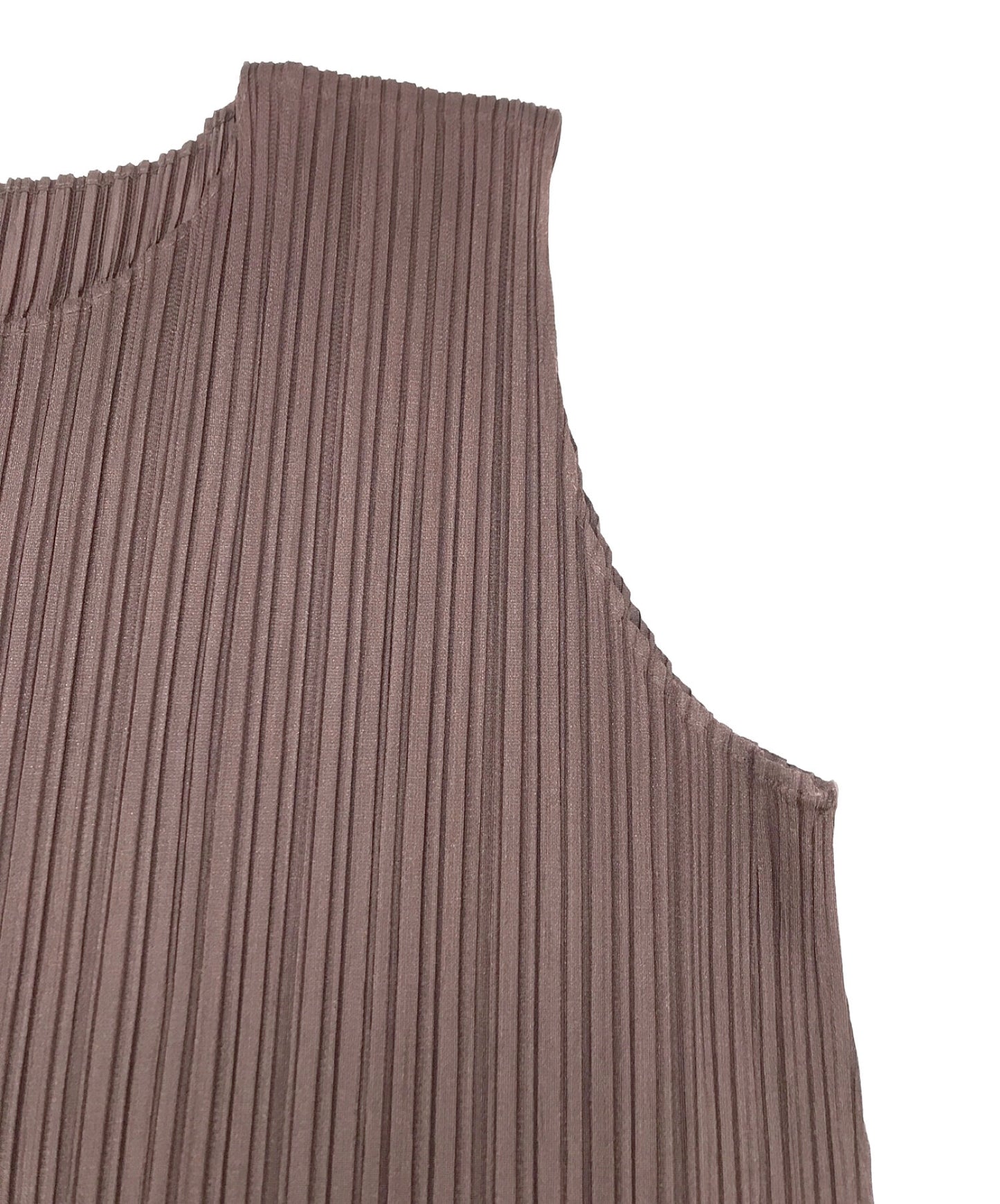 [Pre-owned] PLEATS PLEASE Sleeveless Side Slit Pleated Dress PP13-JT113