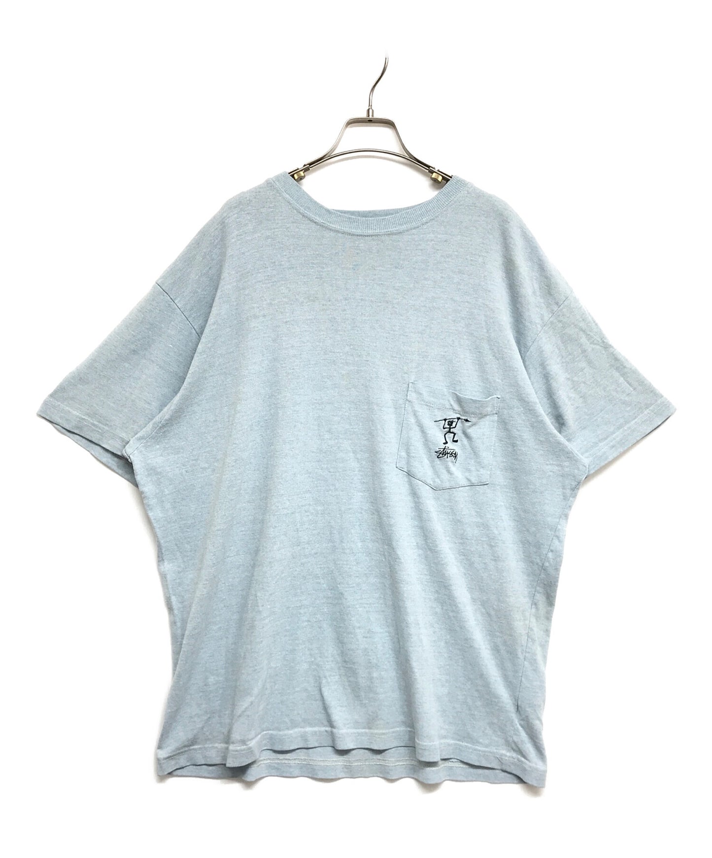 [Pre-owned] stussy 80s Shadow Man Pocket T-Shirt Early tag