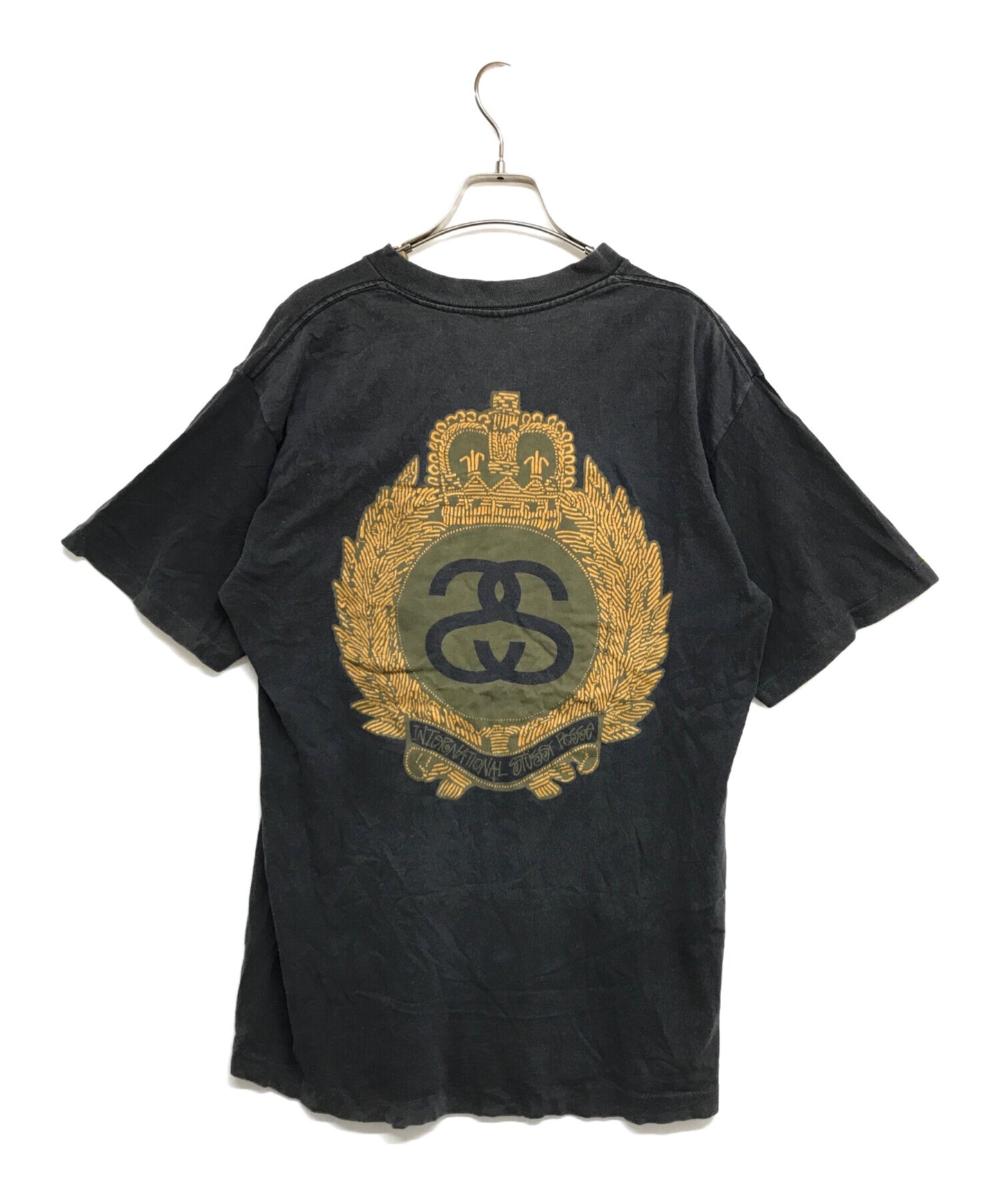 [Pre-owned] stussy SS EMBLEM TEE OLDstussy 80s black tag late