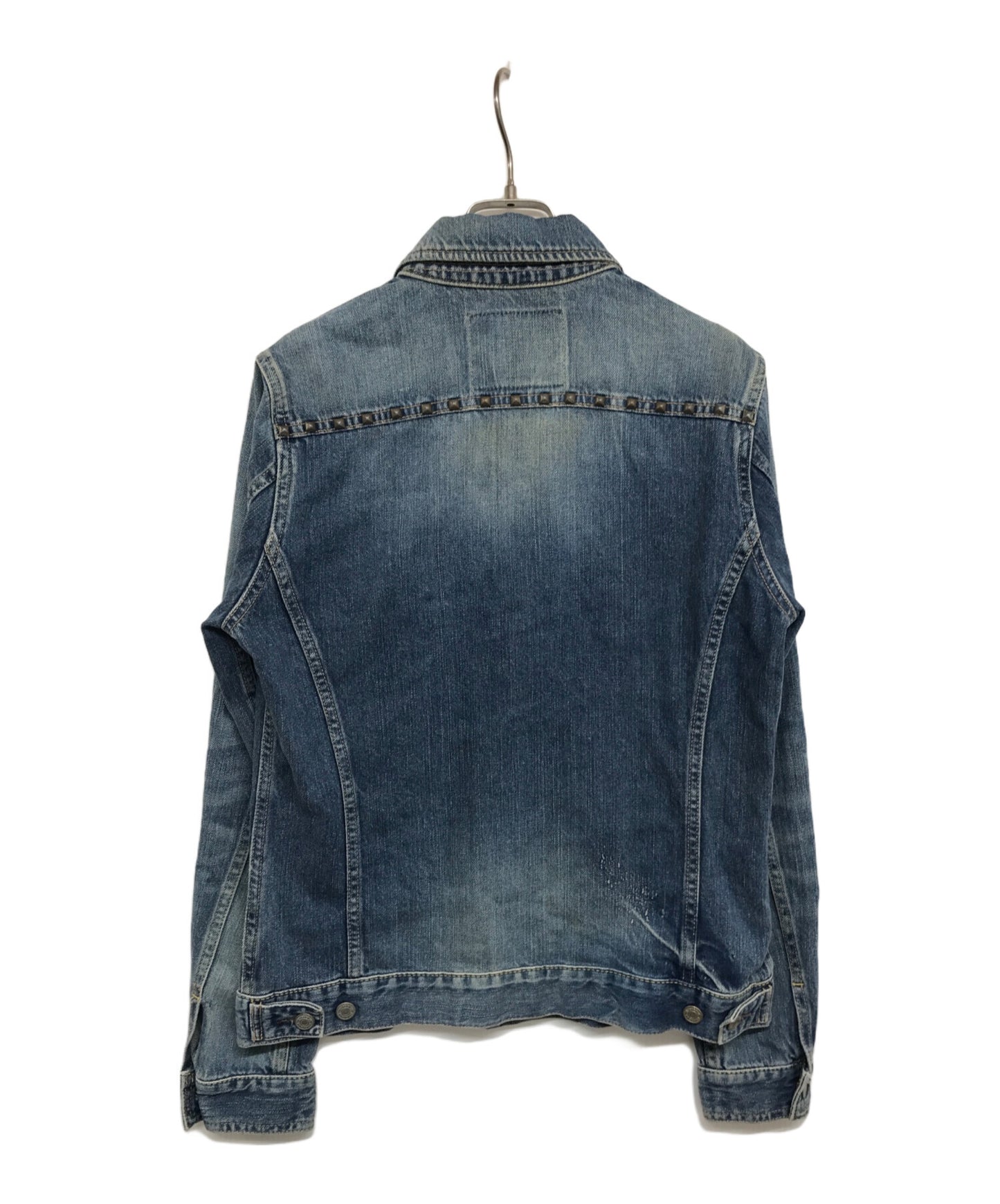 [Pre-owned] Hysteric Glamour Vintage processed studded denim jacket 0201AB08 0201AB08