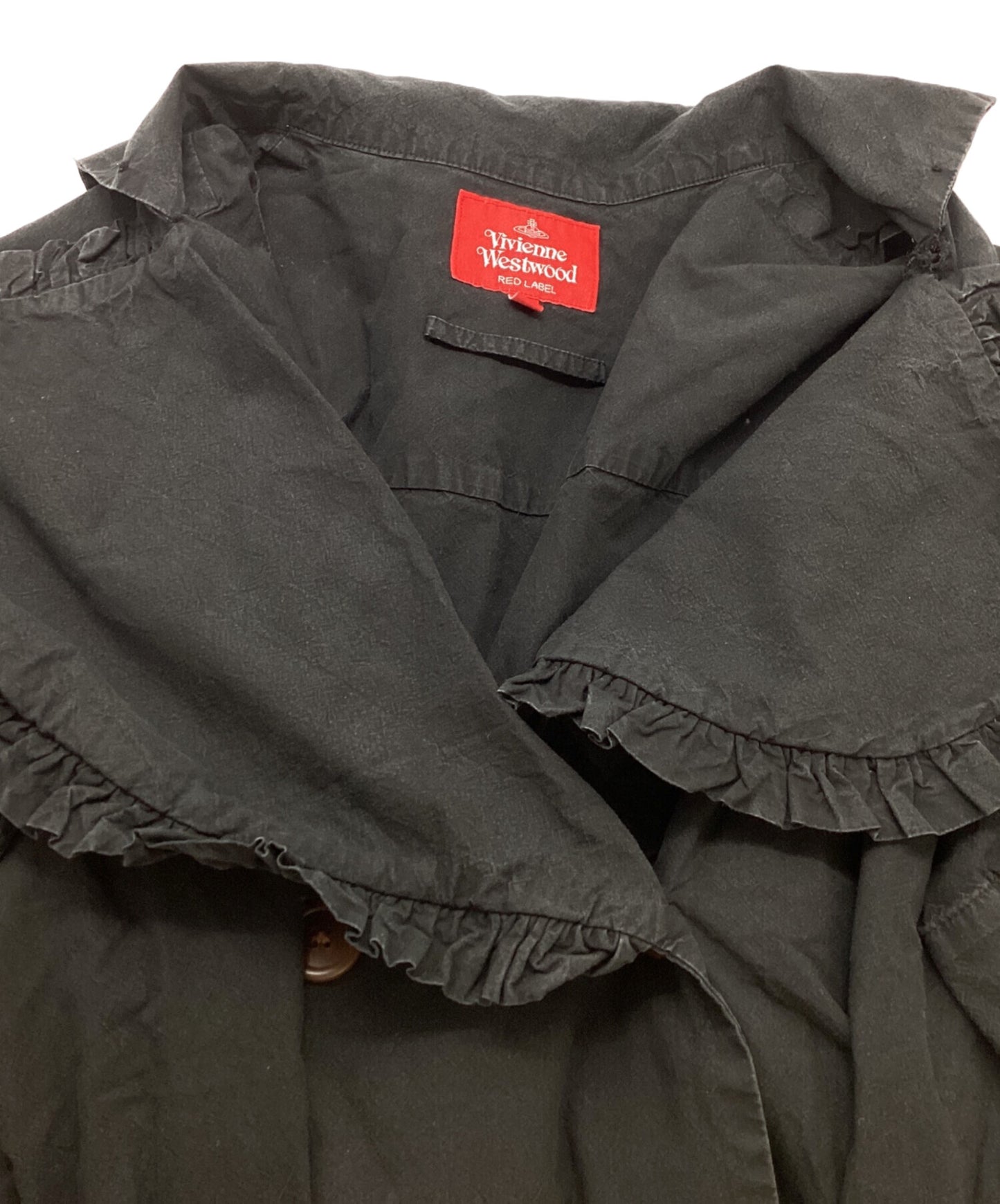 [Pre-owned] Vivienne Westwood RED LABEL Love ruffle collar shirt dress missing belt