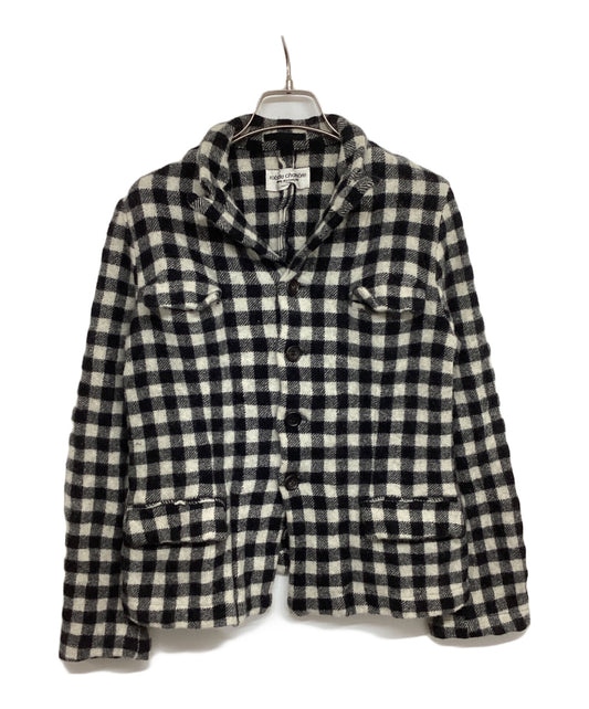 [Pre-owned] ROBE DE CHAMBRE COMME DES GARCONS Shrunken wool gingham check jacket RJ-040290 AD1998 RJ-040290