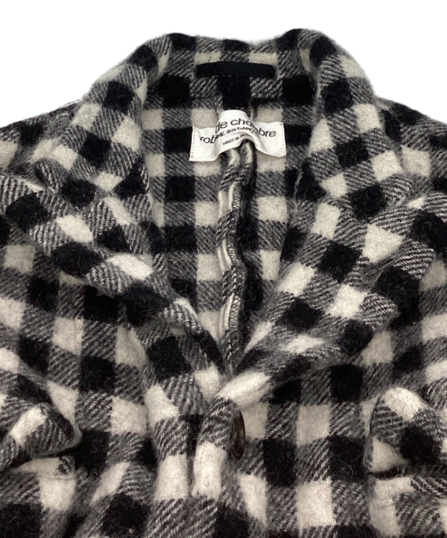 [Pre-owned] ROBE DE CHAMBRE COMME DES GARCONS Shrunken wool gingham check jacket RJ-040290 AD1998 RJ-040290