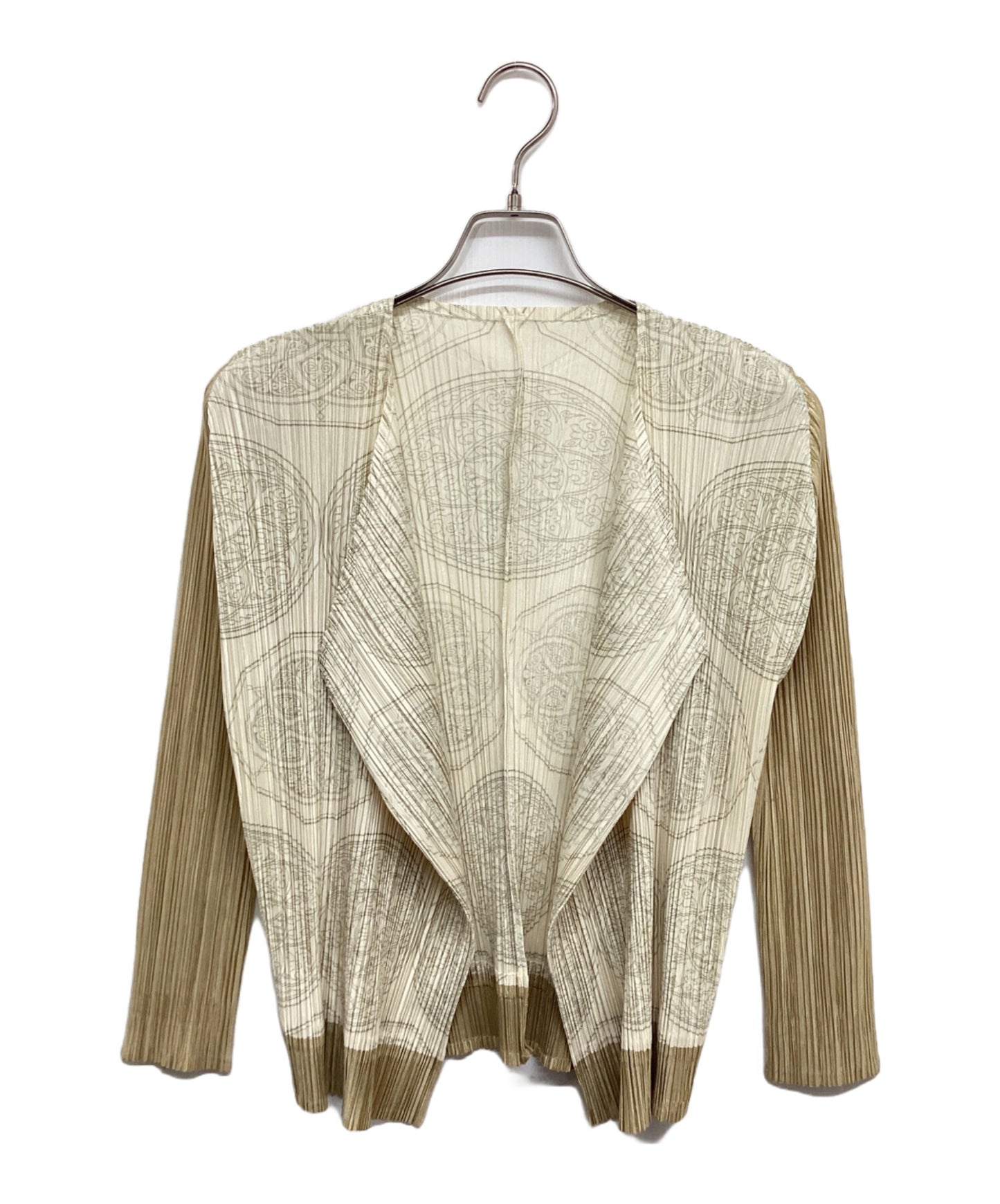 [Pre-owned] PLEATS PLEASE Pleated cardigan with all-over pattern PP63-J0722 PP63-J0722