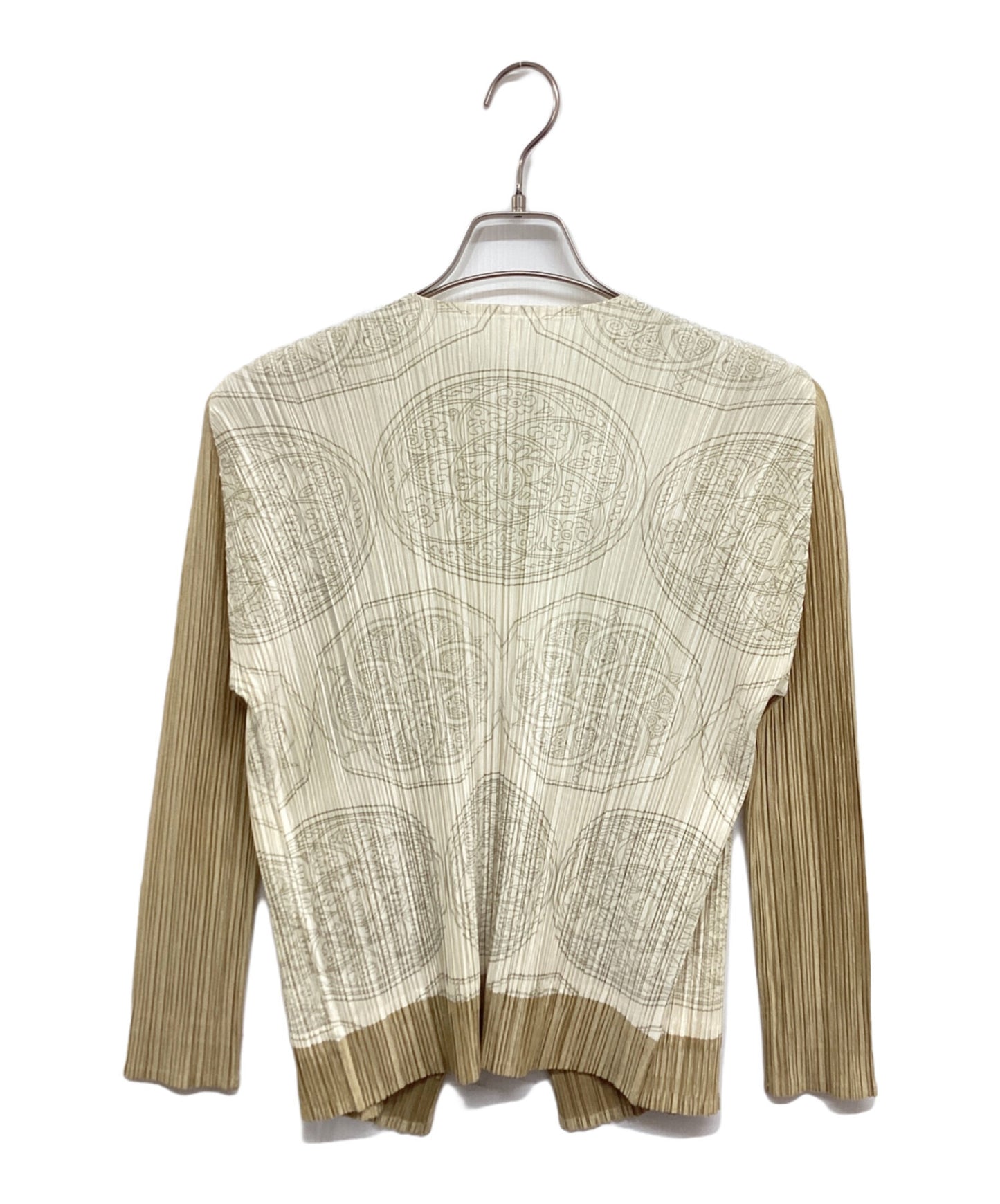 [Pre-owned] PLEATS PLEASE Pleated cardigan with all-over pattern PP63-J0722 PP63-J0722