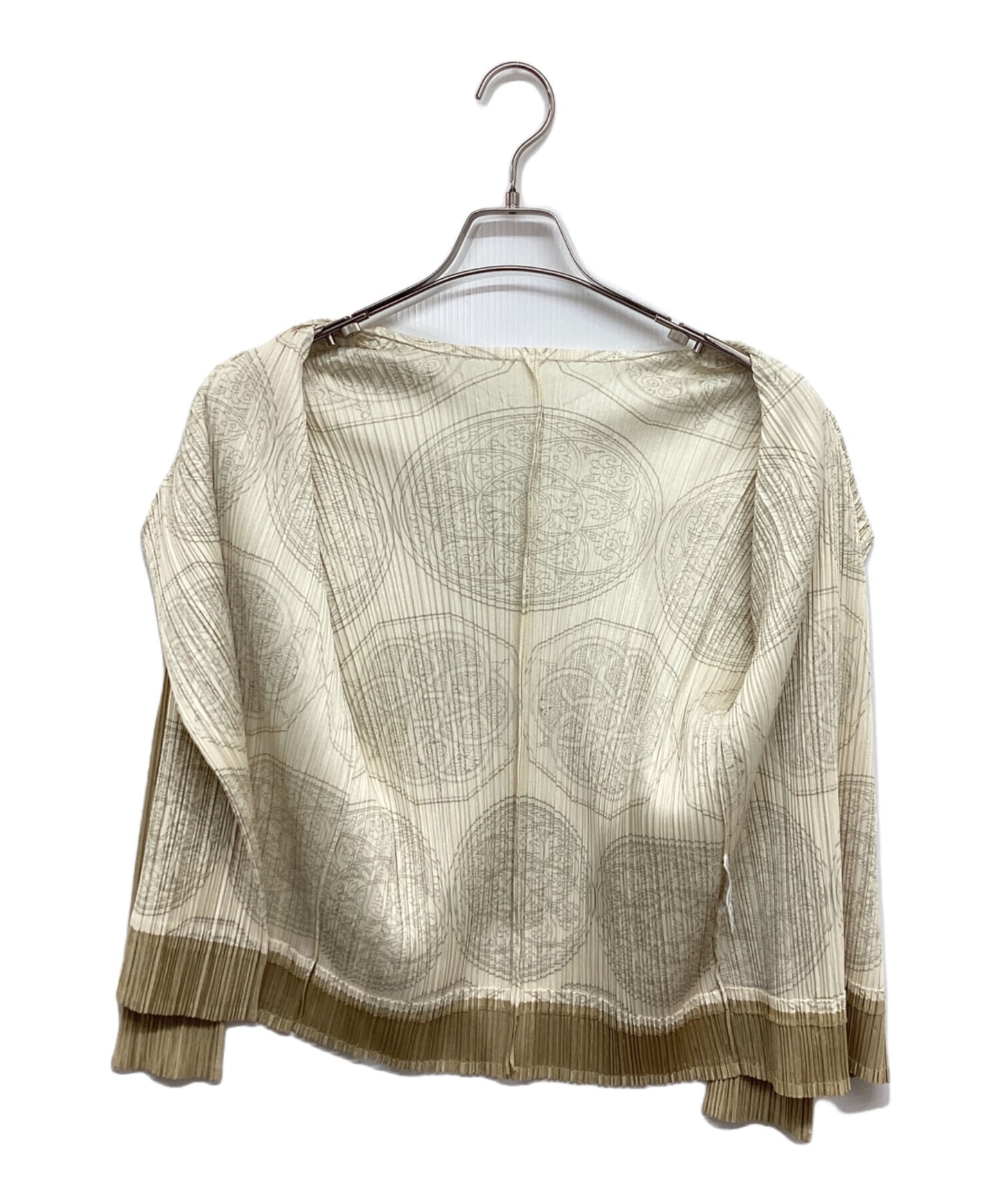 [Pre-owned] PLEATS PLEASE Pleated cardigan with all-over pattern PP63-J0722 PP63-J0722