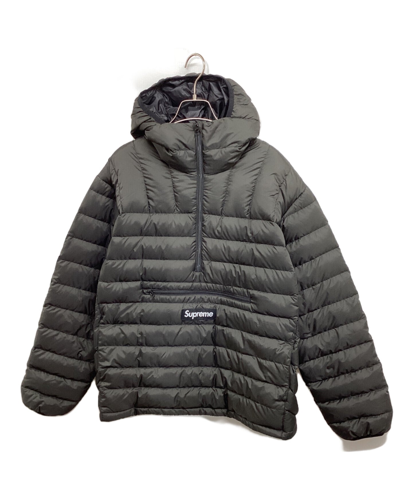 [Pre-owned] SUPREME Micro Down Half Zip Hooded Pullover PERTEX Micro Down Half Zip Hooded Pullover