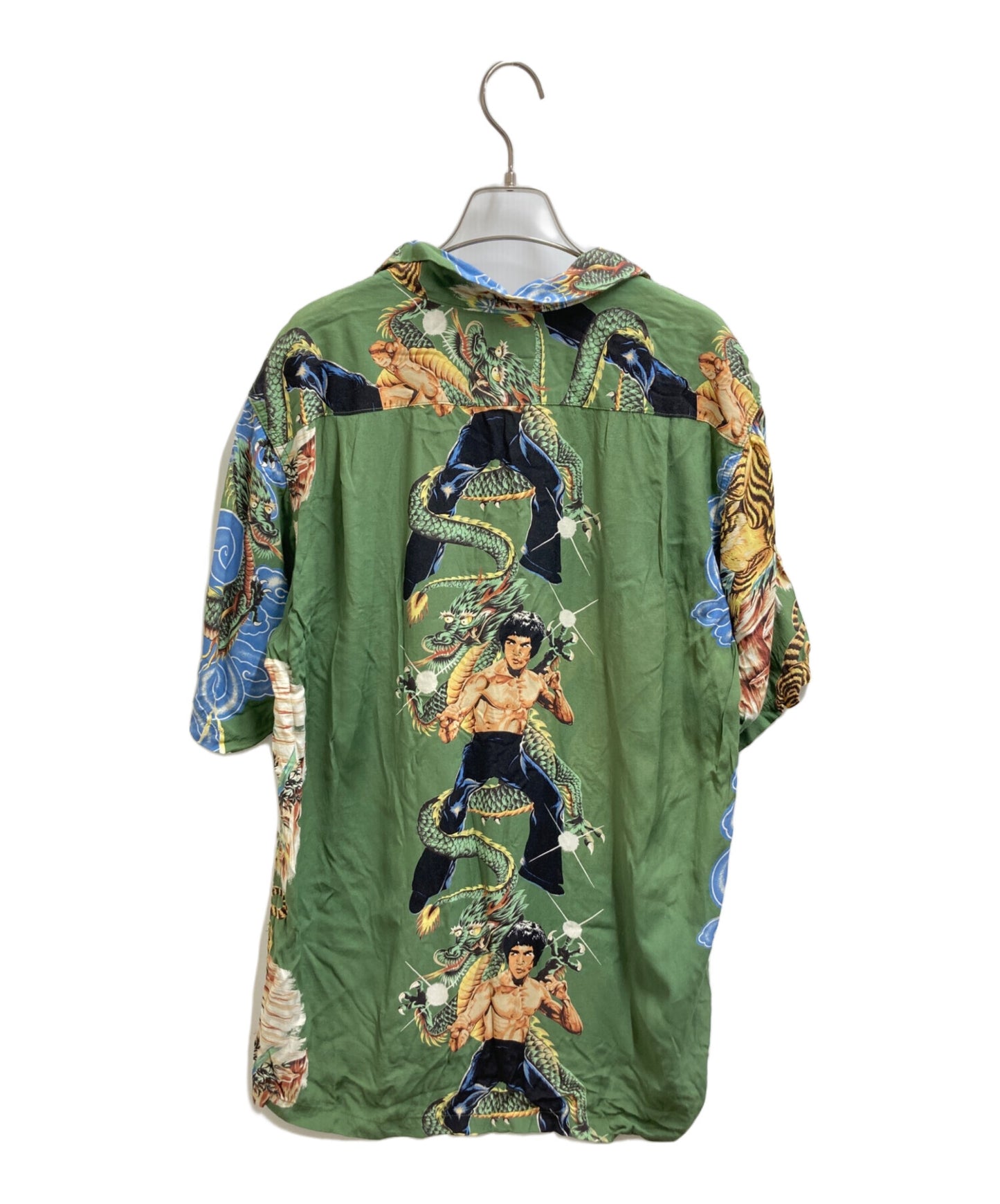 [Pre-owned] Hysteric Glamour BRUCE LEE Aloha Shirt BRUCE LEE Tiger Dragon Open Collar Shirt Total