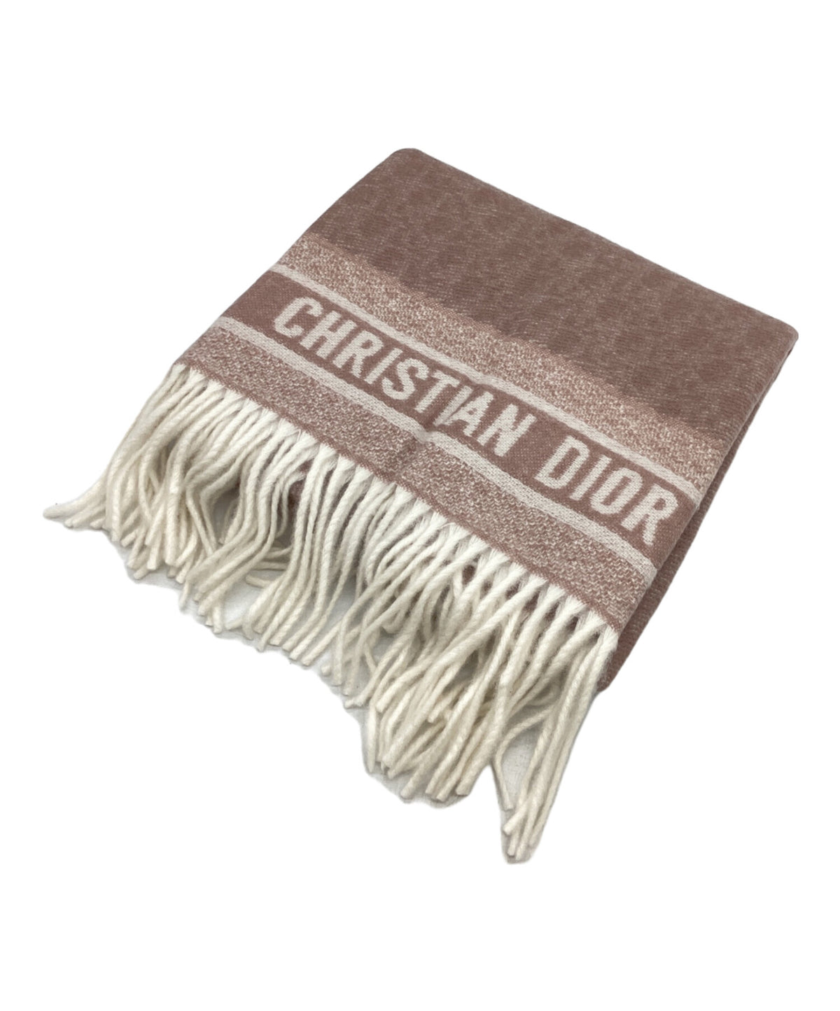 [Pre-owned] Dior Oblique cashmere / Oblique cashmere / Cashmere scarves / Made In Italy 25CDO390I093