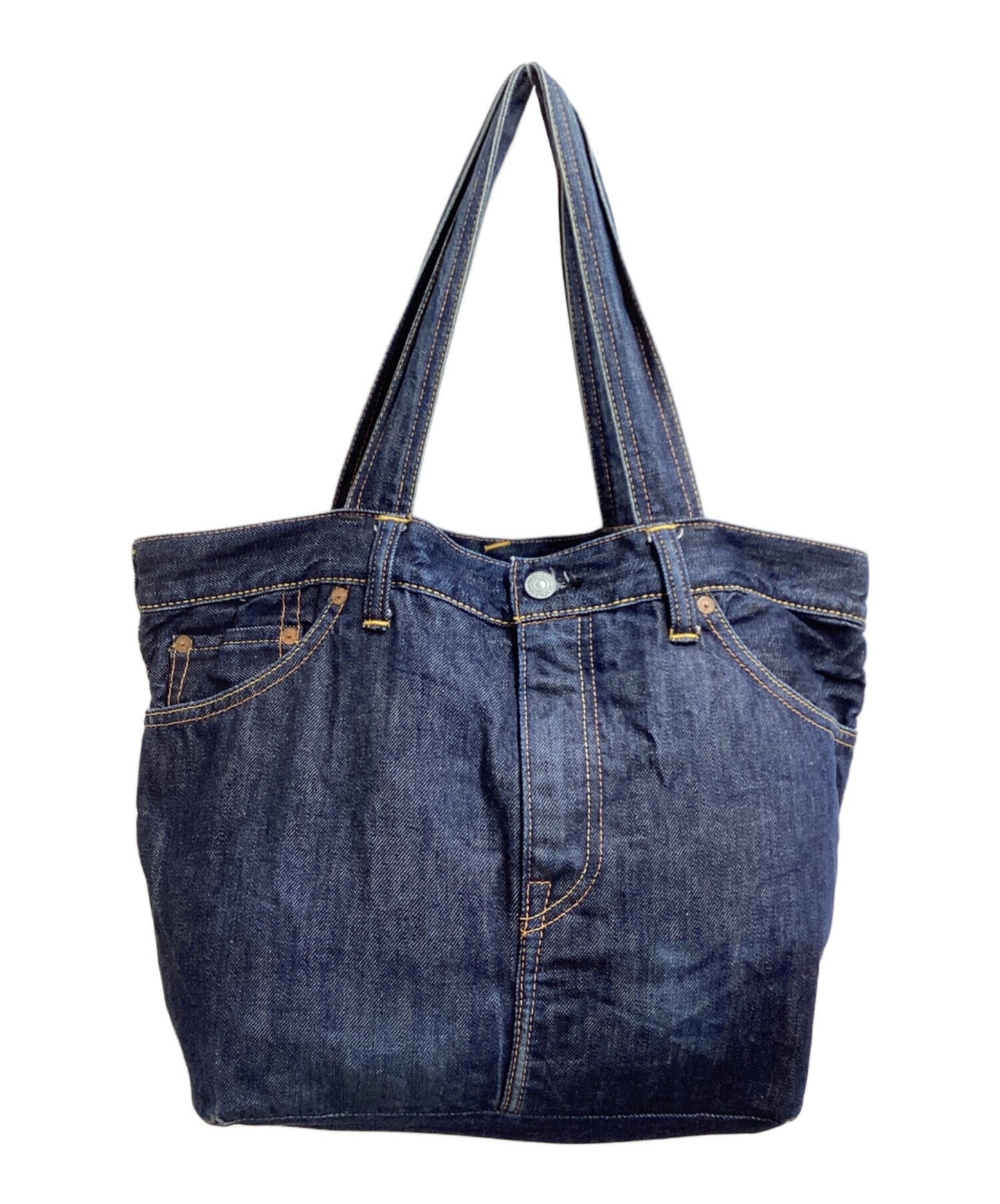 [Pre-owned] EVISU EVISU / EVISU / Seagull painted denim tote bag