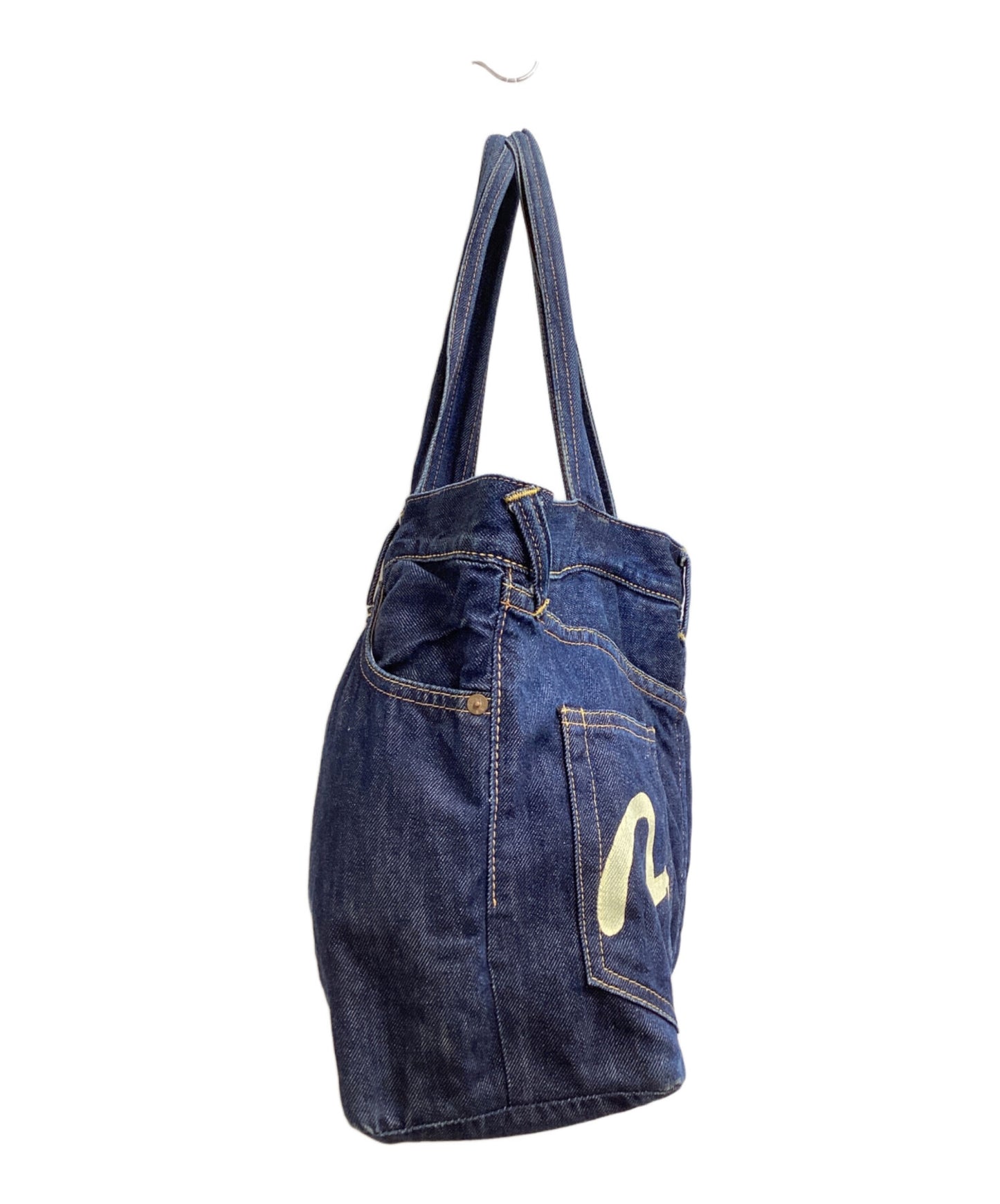 [Pre-owned] EVISU EVISU / EVISU / Seagull painted denim tote bag