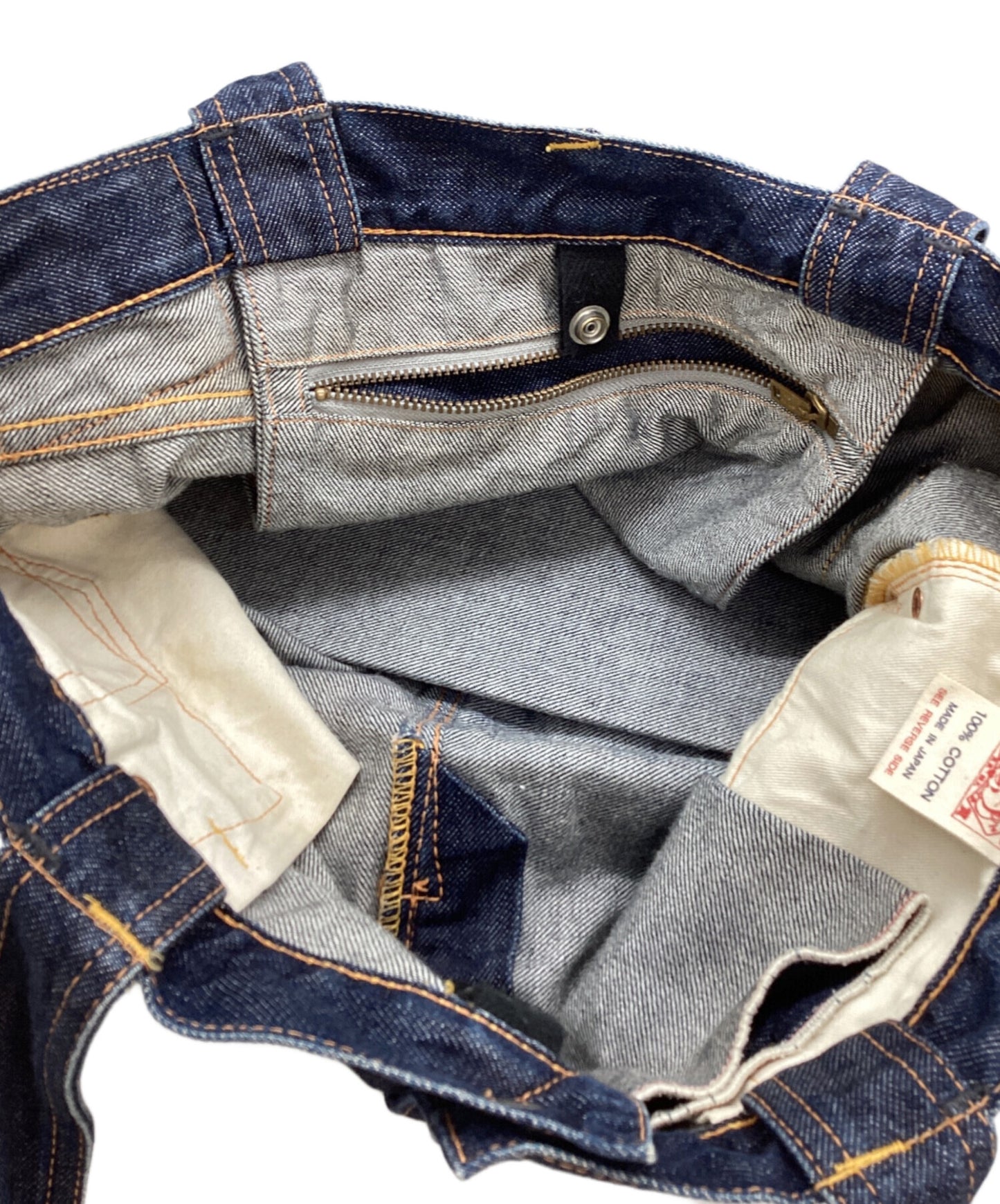 [Pre-owned] EVISU EVISU / EVISU / Seagull painted denim tote bag