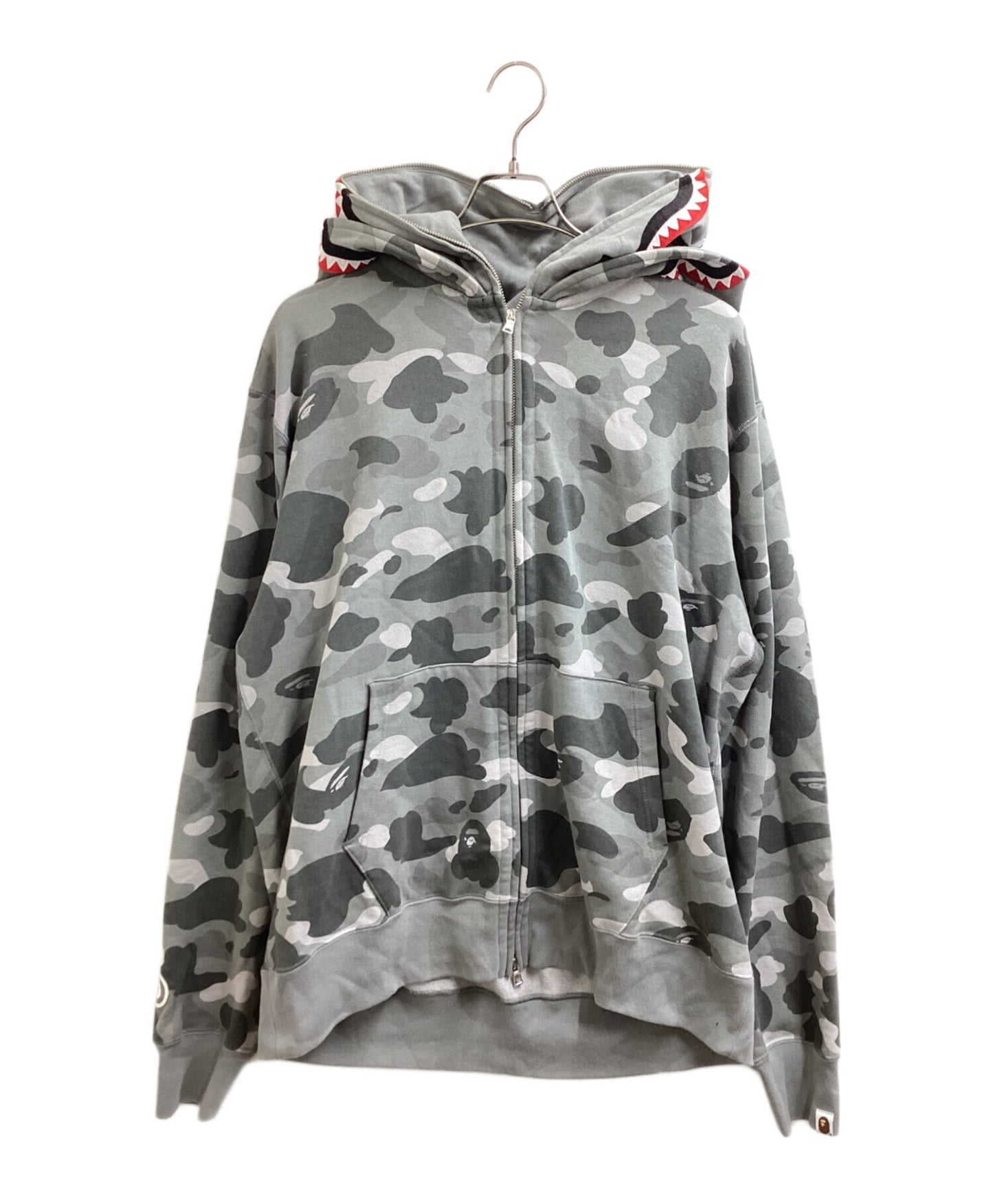 [Pre-owned] A BATHING APE Double Shark Full Zip Hoodie / N001ZPH301019X 001zph301019x
