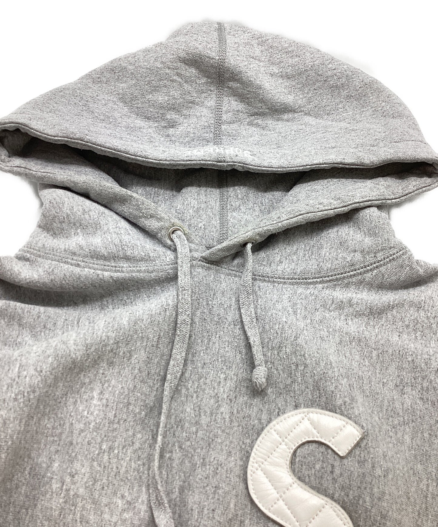 [Pre-owned] SUPREME S Logo Quilted Hooded Sweatshirt/S / 20SS
